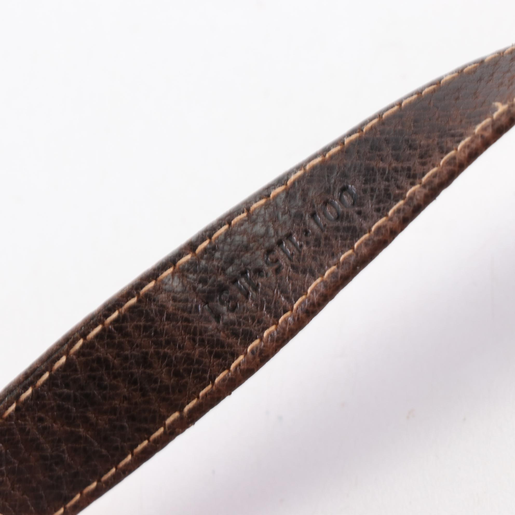 Gucci Crossbody Bag in GG Supreme Coated Canvas and Brown Leather Trim