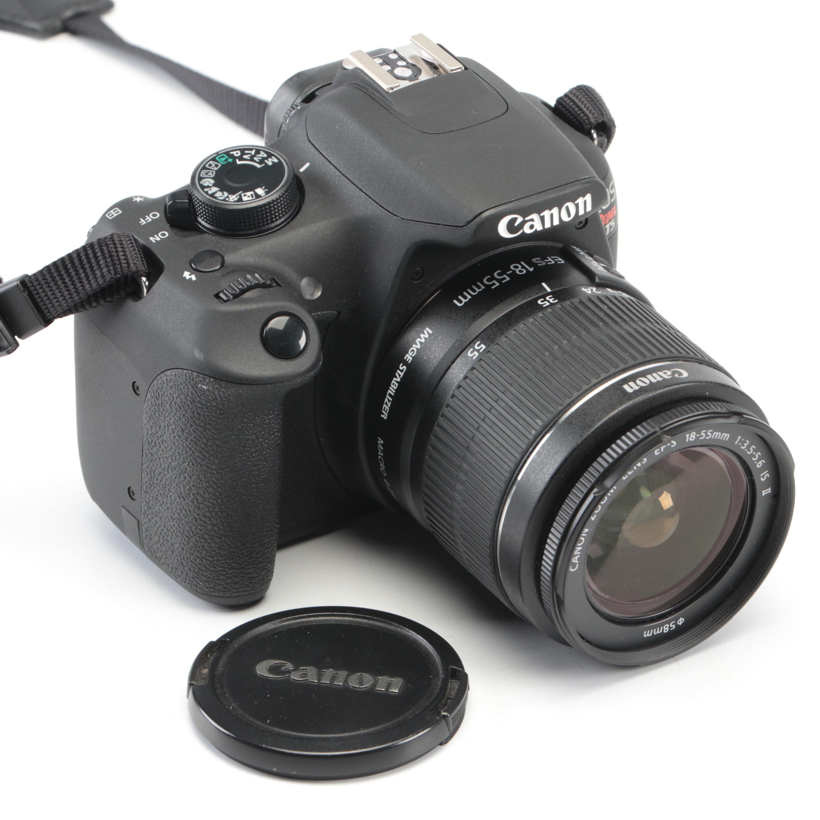 Canon EOS Rebel T5 Camera with Canon Speedlite Flash and More Accessories