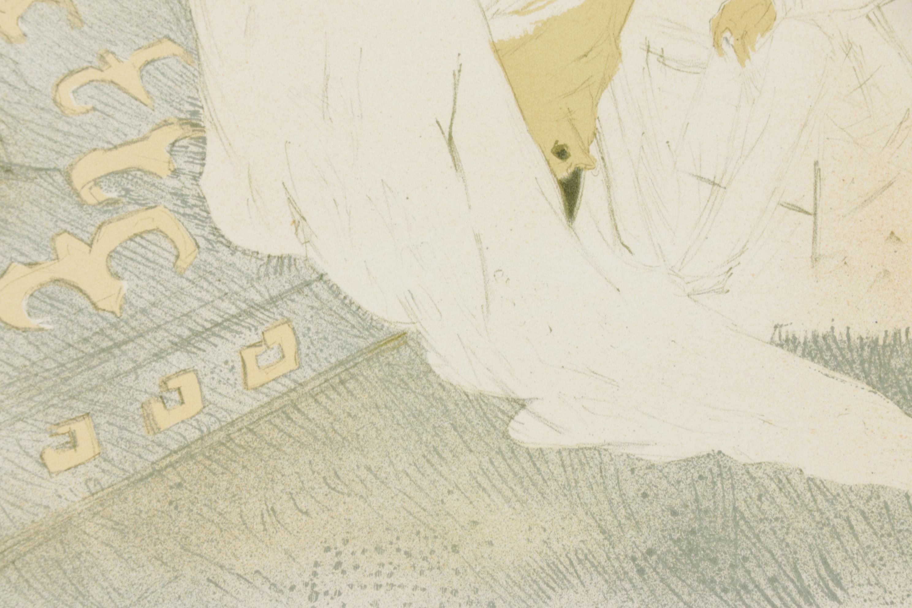 Color Lithograph After Toulouse-Lautrec "Conquest of Passage" From "Elles," 1952