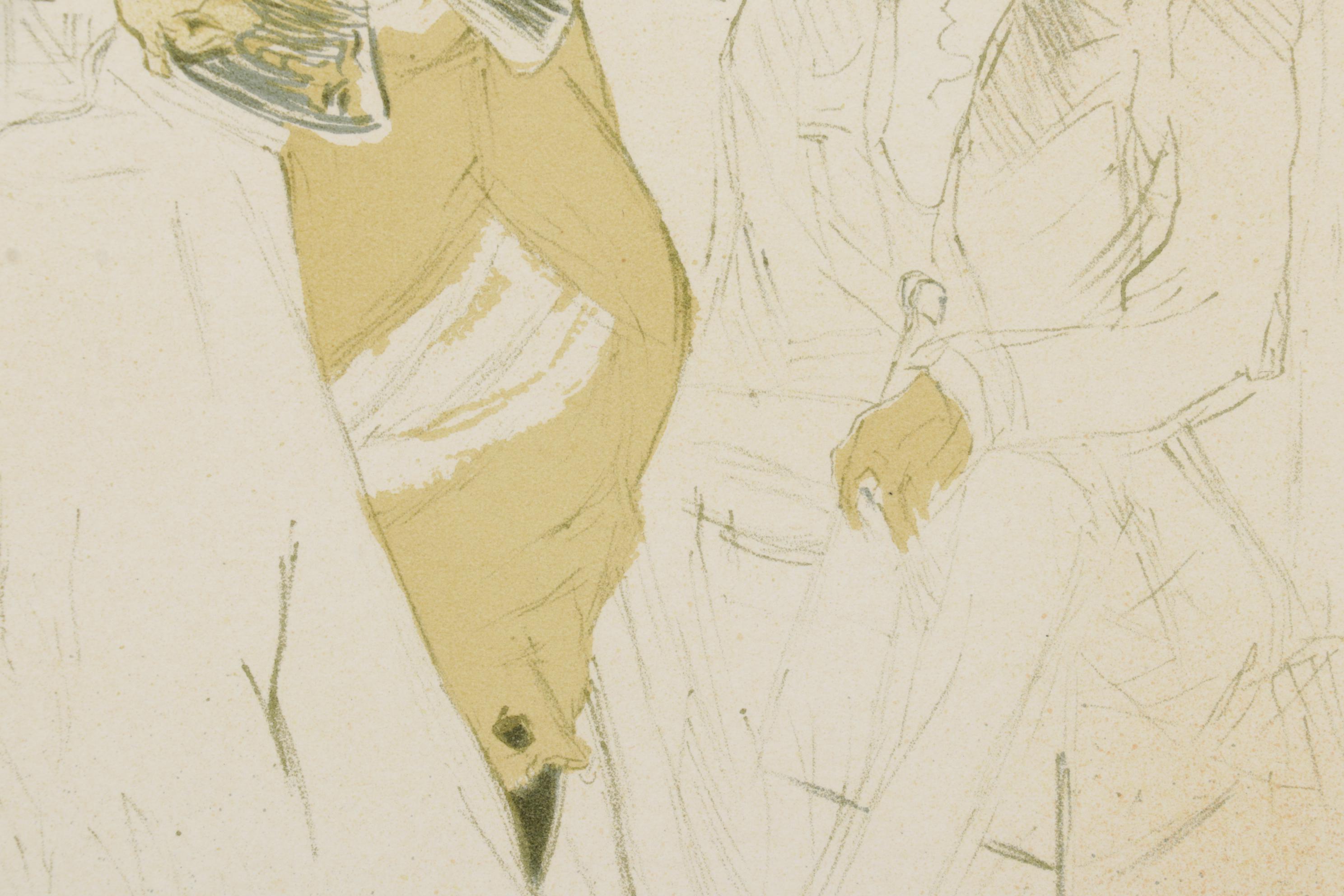 Color Lithograph After Toulouse-Lautrec "Conquest of Passage" From "Elles," 1952