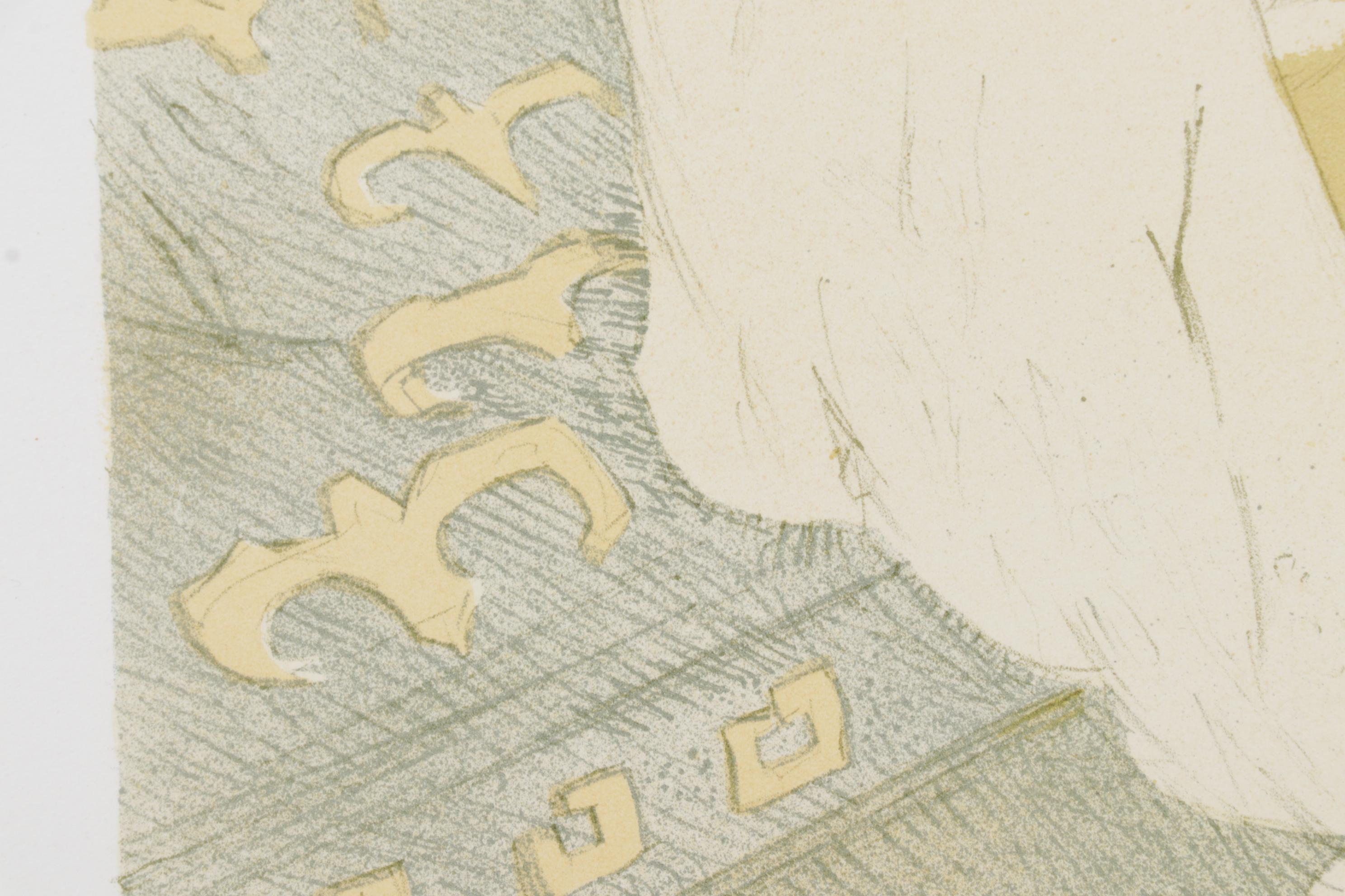 Color Lithograph After Toulouse-Lautrec "Conquest of Passage" From "Elles," 1952