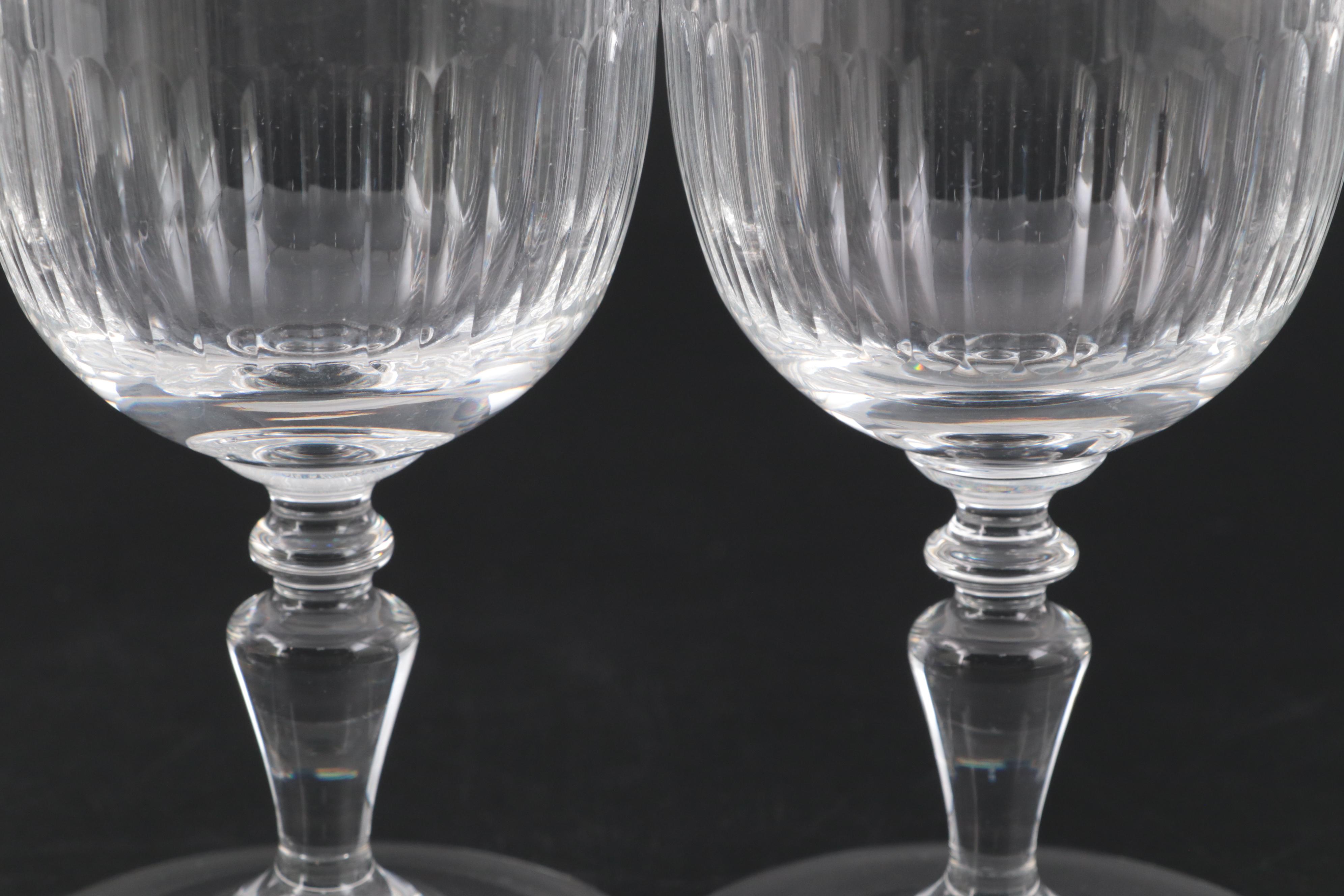 Baccarat "Renaissance" Crystal Claret Water Goblets