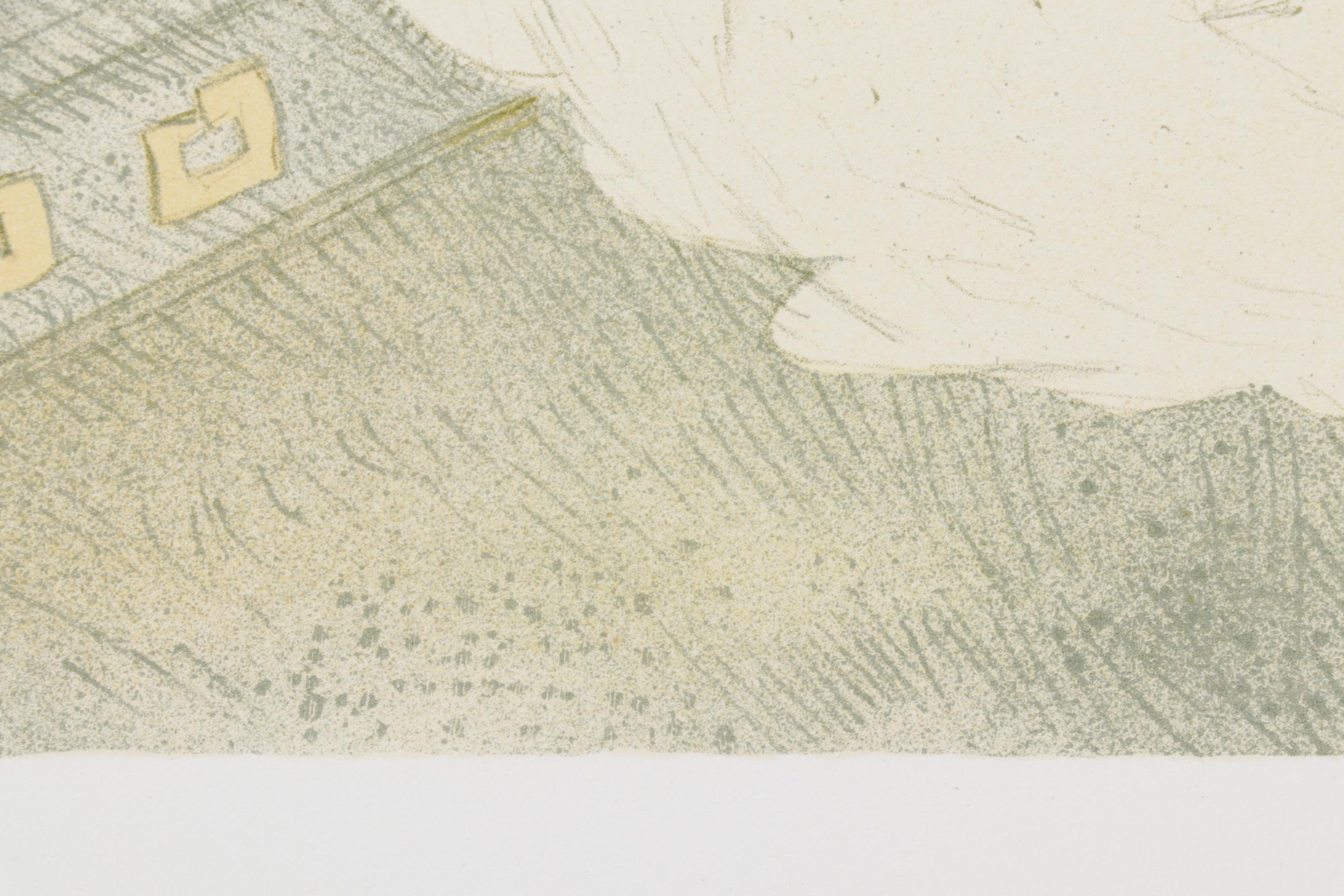 Color Lithograph After Toulouse-Lautrec "Conquest of Passage" From "Elles," 1952