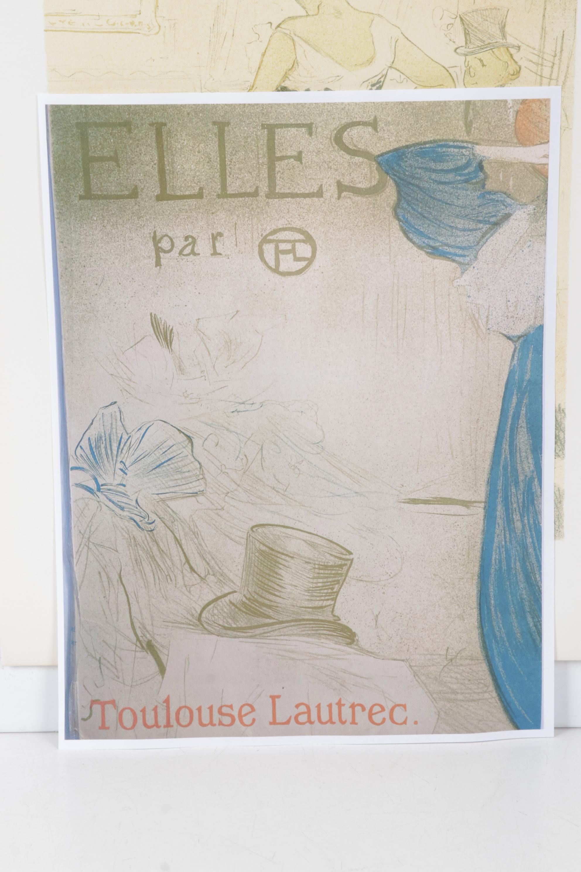 Color Lithograph After Toulouse-Lautrec "Conquest of Passage" From "Elles," 1952