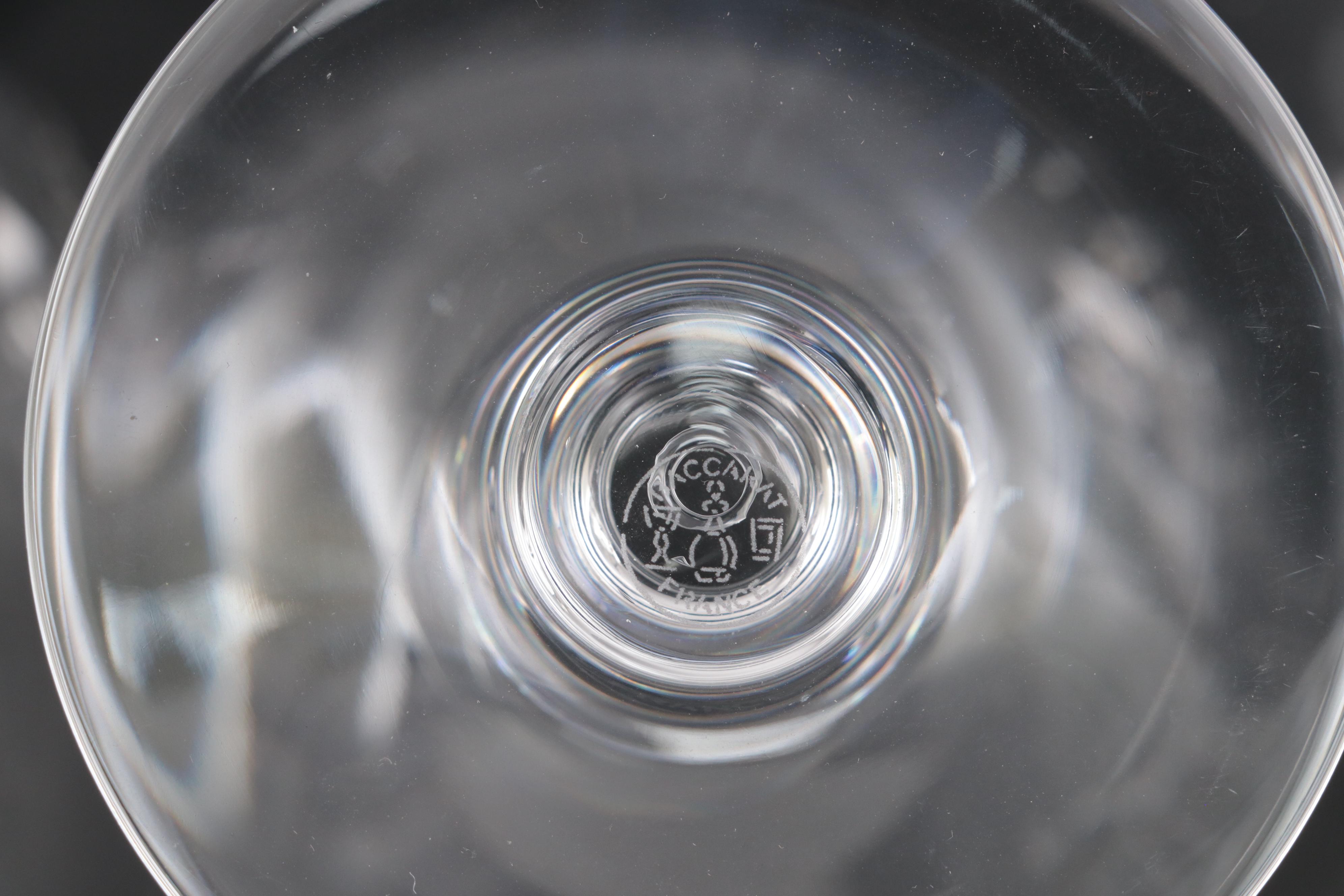Baccarat "Renaissance" Crystal Claret Water Goblets