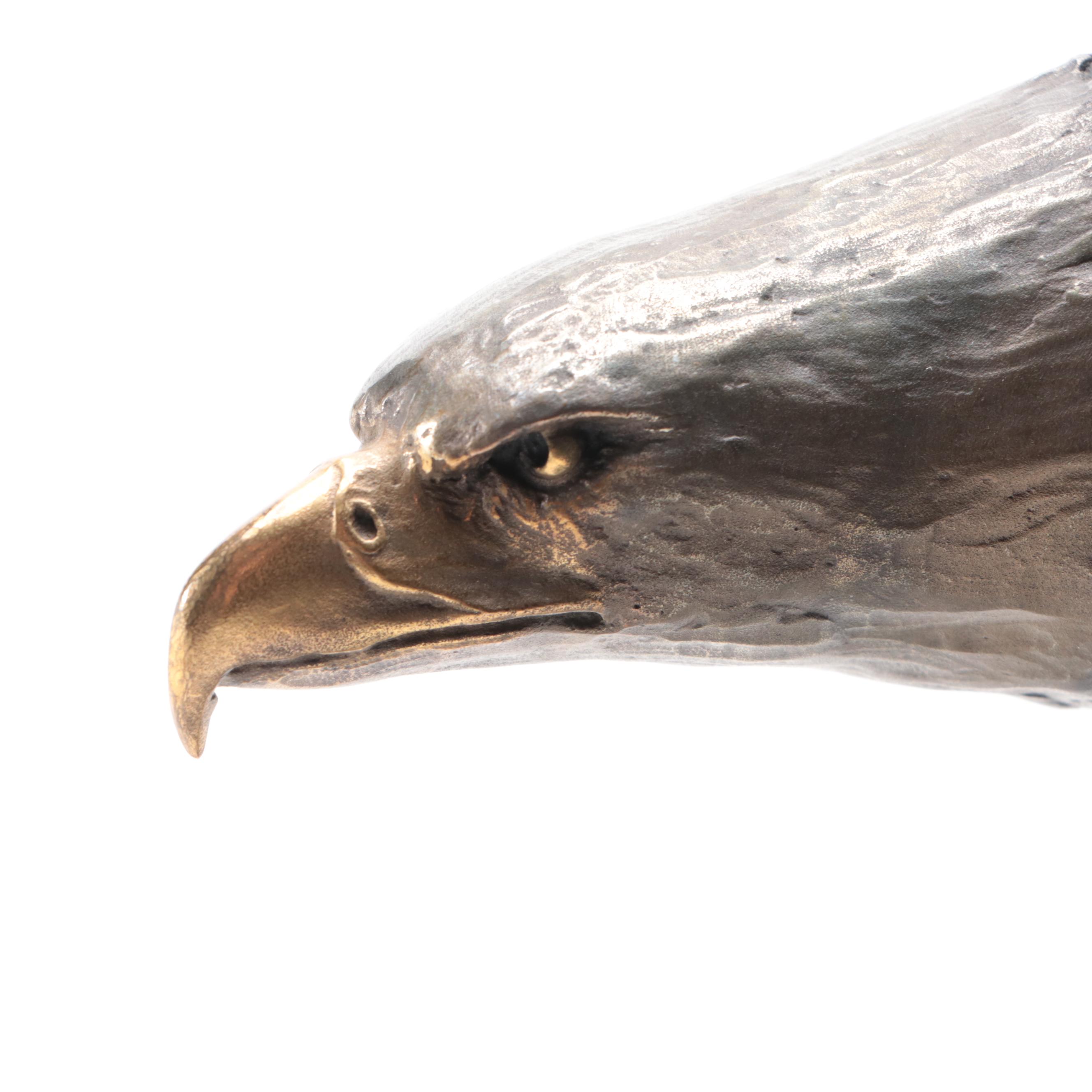 Mark Hopkins Bronze Eagle Sculpture, 2002