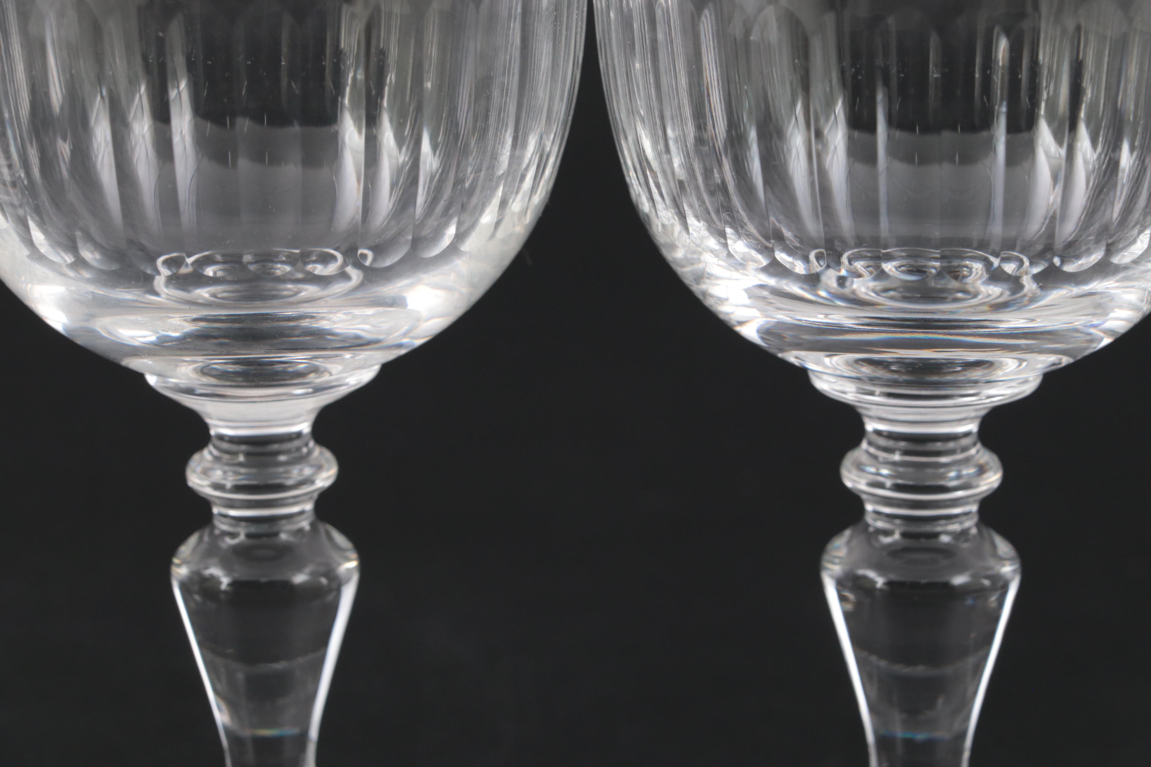 Baccarat "Renaissance" Crystal Claret Wine Glasses