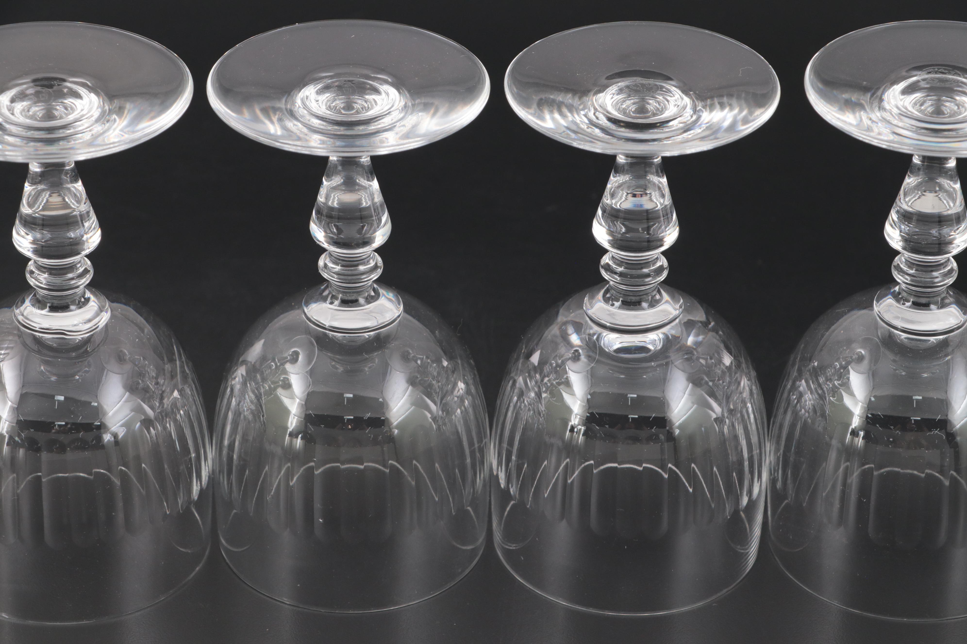 Baccarat "Renaissance" Crystal Claret Wine Glasses