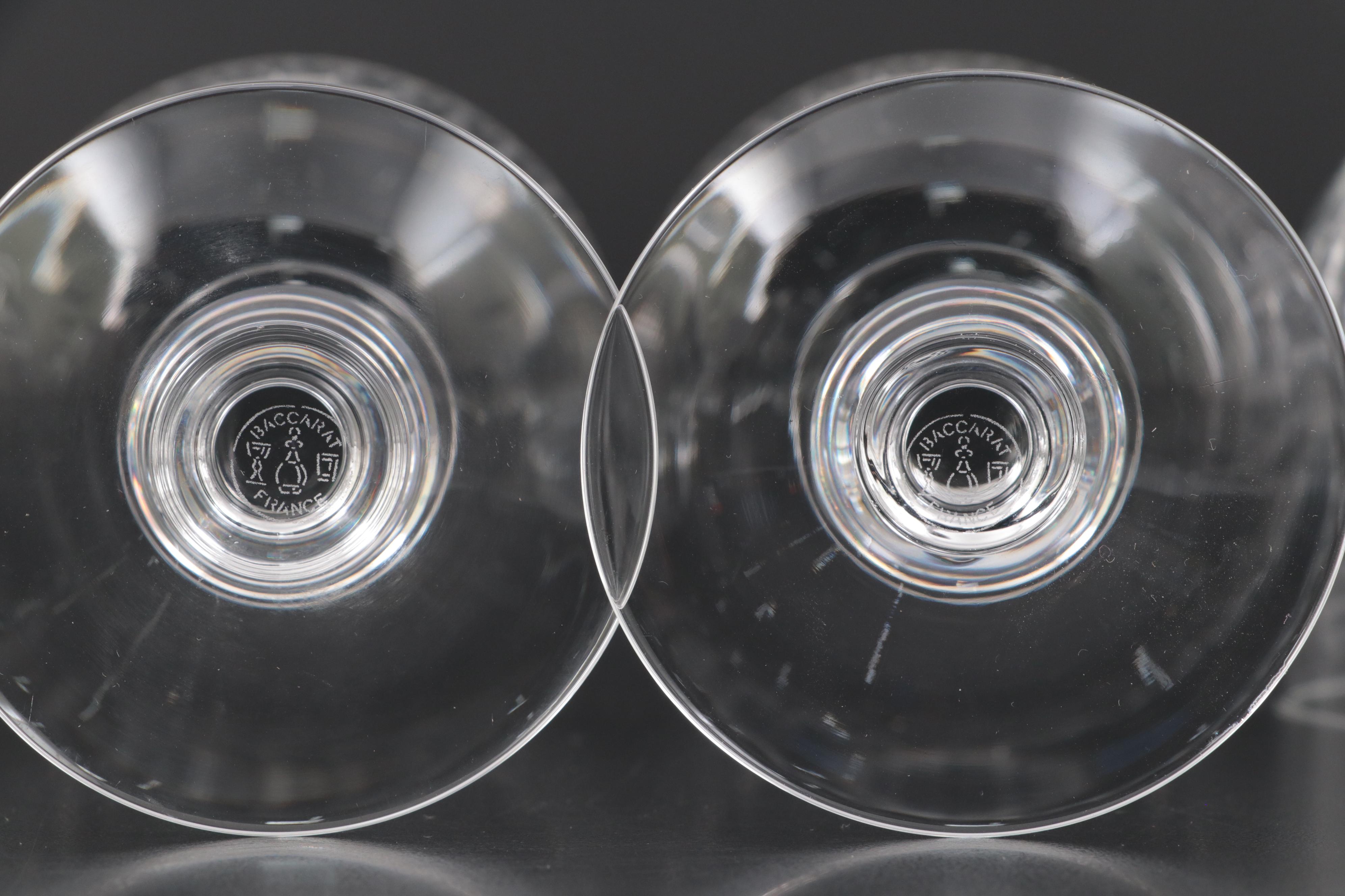 Baccarat "Renaissance" Crystal Claret Wine Glasses