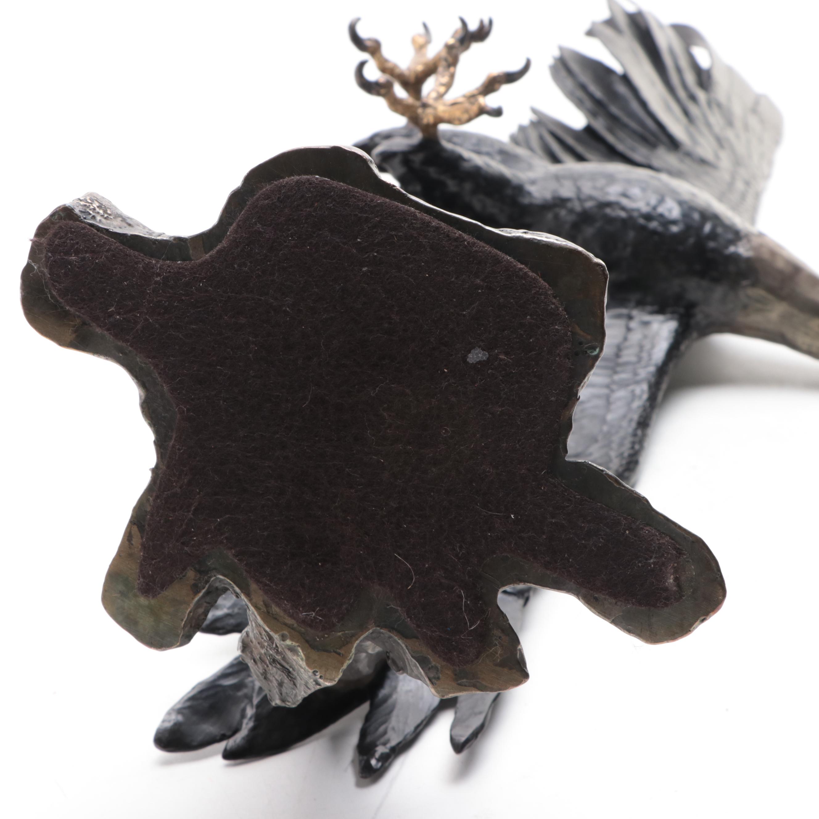 Mark Hopkins Bronze Eagle Sculpture, 2002