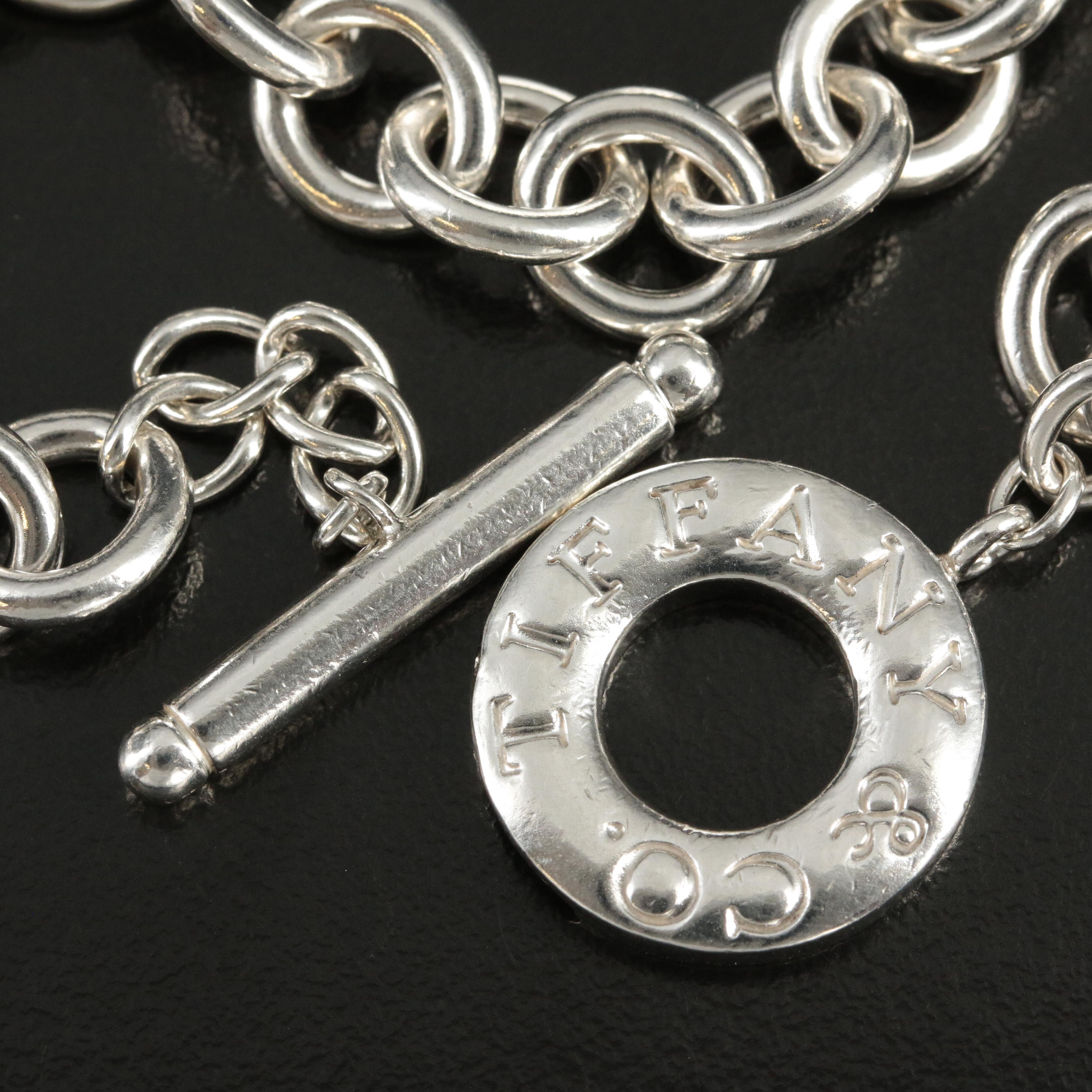 Tiffany & Co. Sterling Heart Tag Toggle Necklace