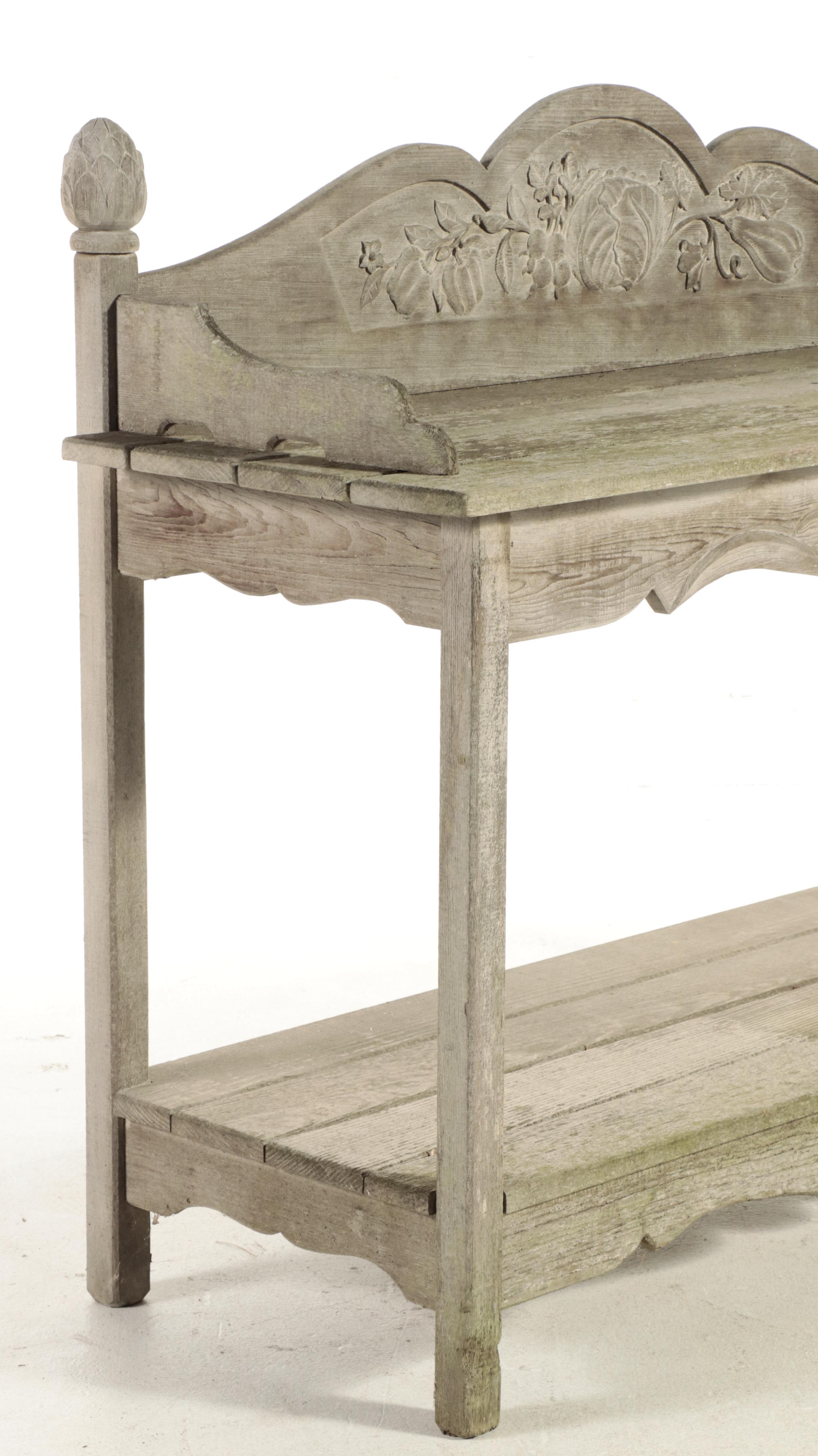 Teak Two-Tier Potting Bench