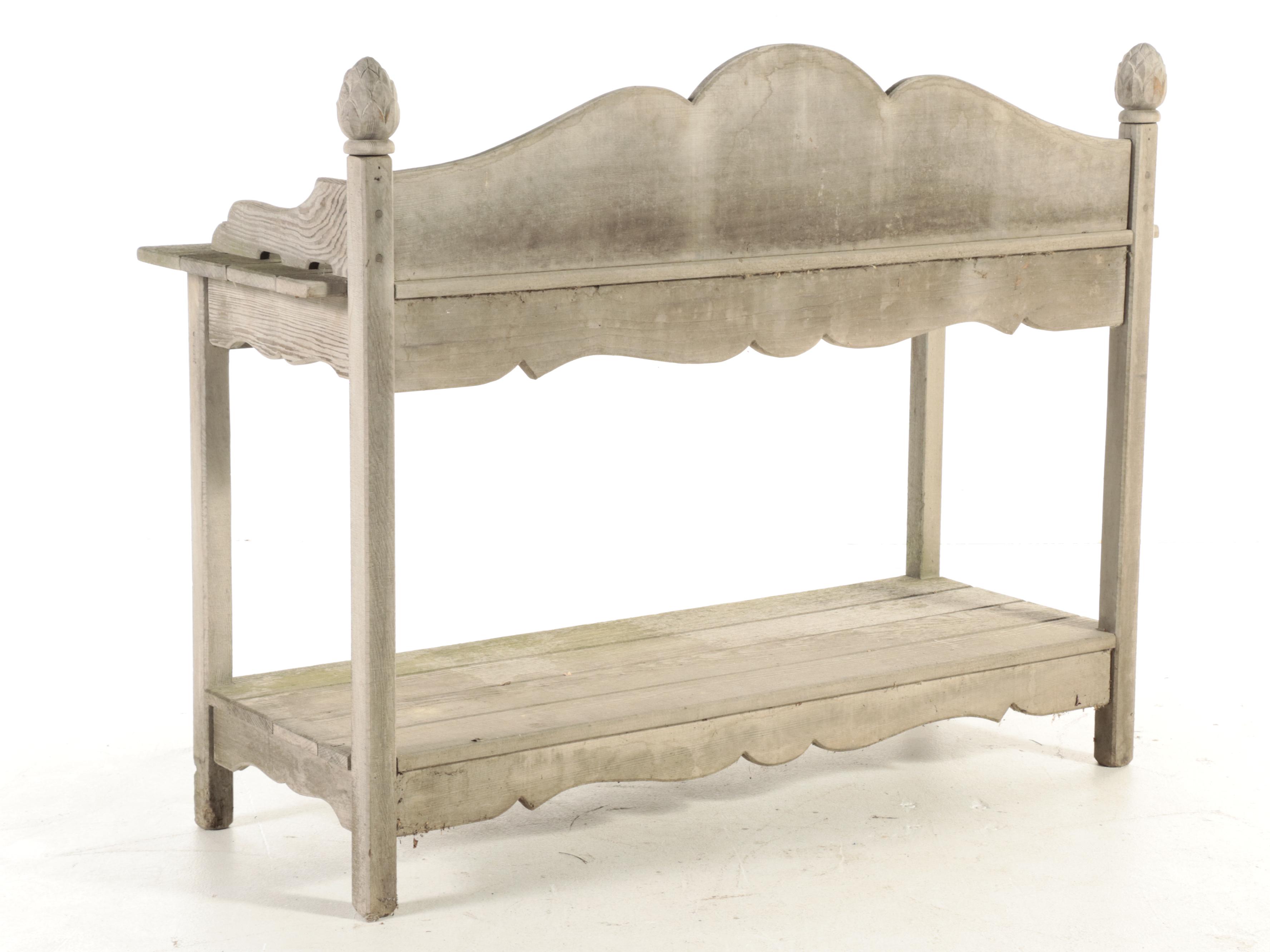 Teak Two-Tier Potting Bench