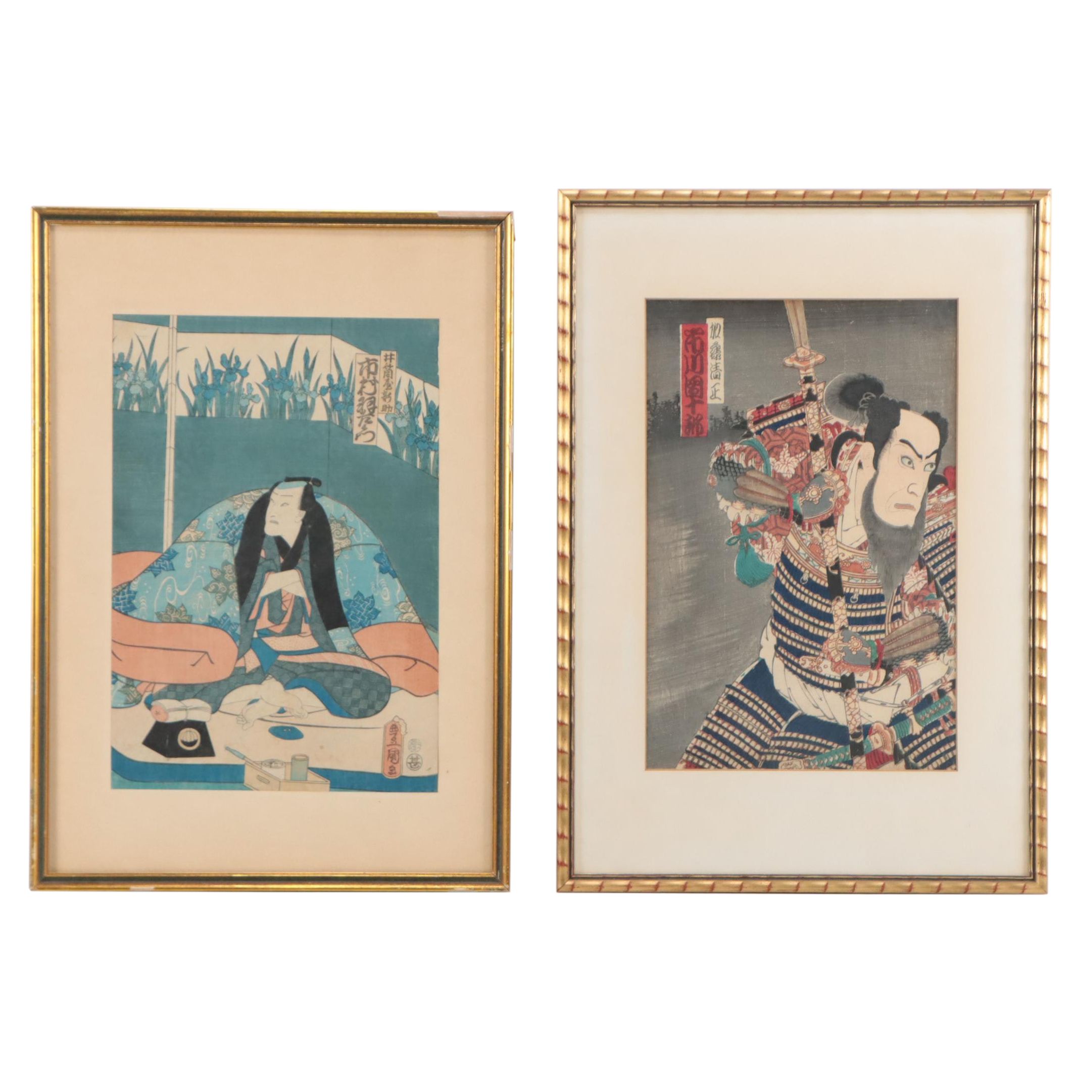 Japanese Woodblock Prints with Toyohara Kunichika and Utigawa Kunisada