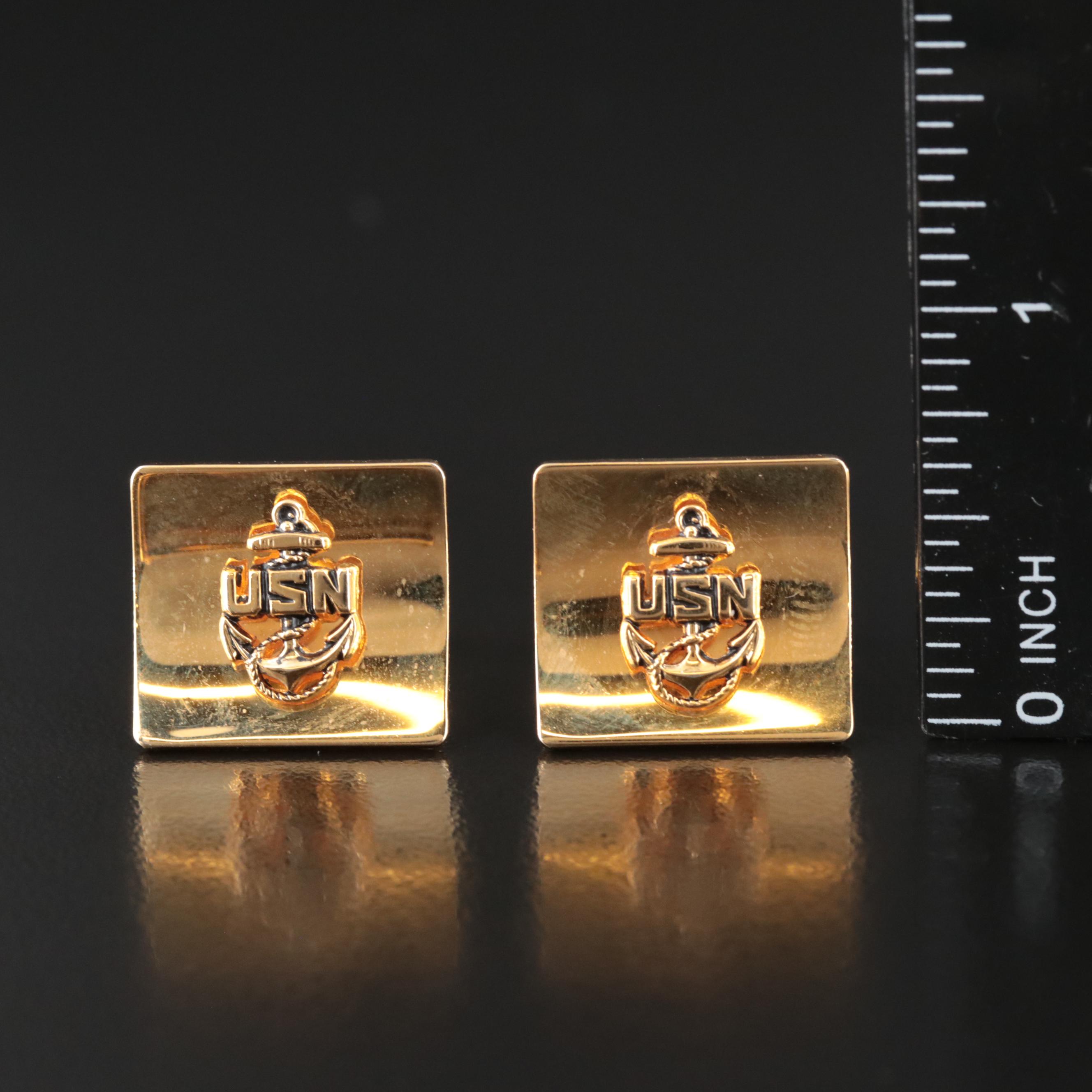 U.S. Navy Cufflinks and Tie Bar