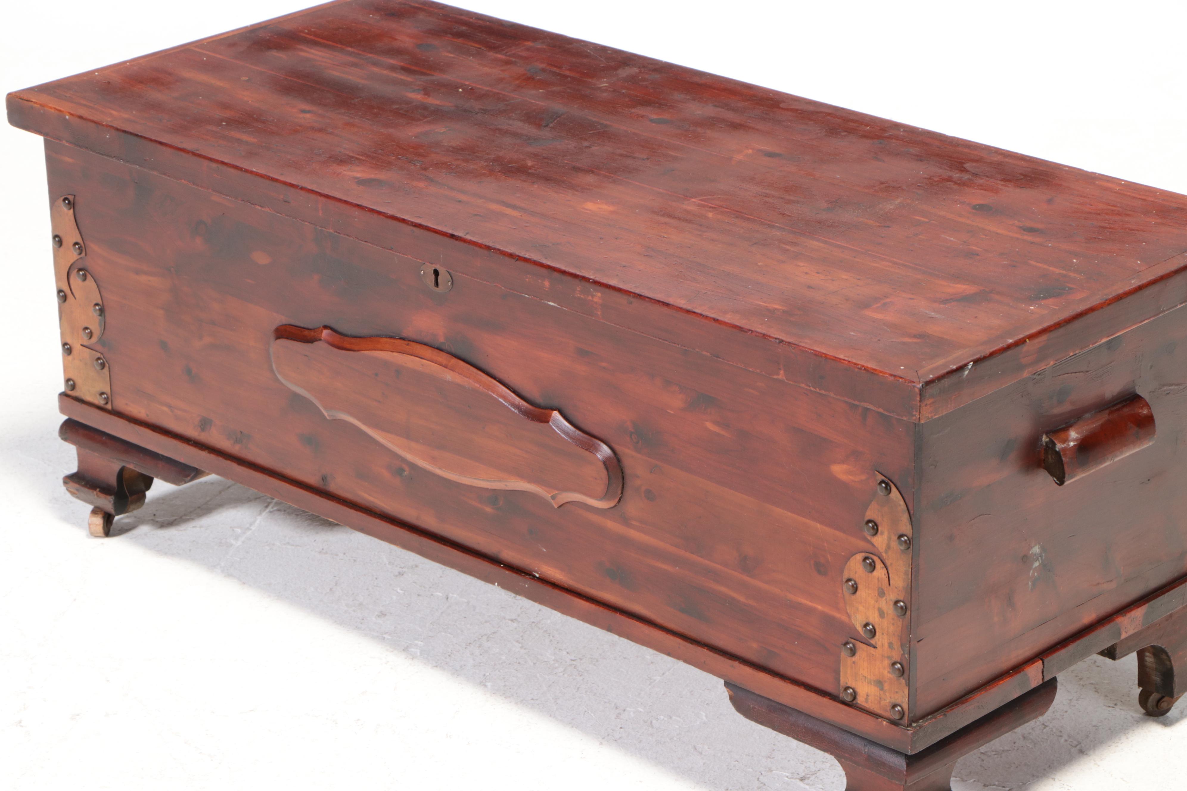Edward Roos Company "Forest Park Line" Copper-Mounted Cedar Chest, circa 1930