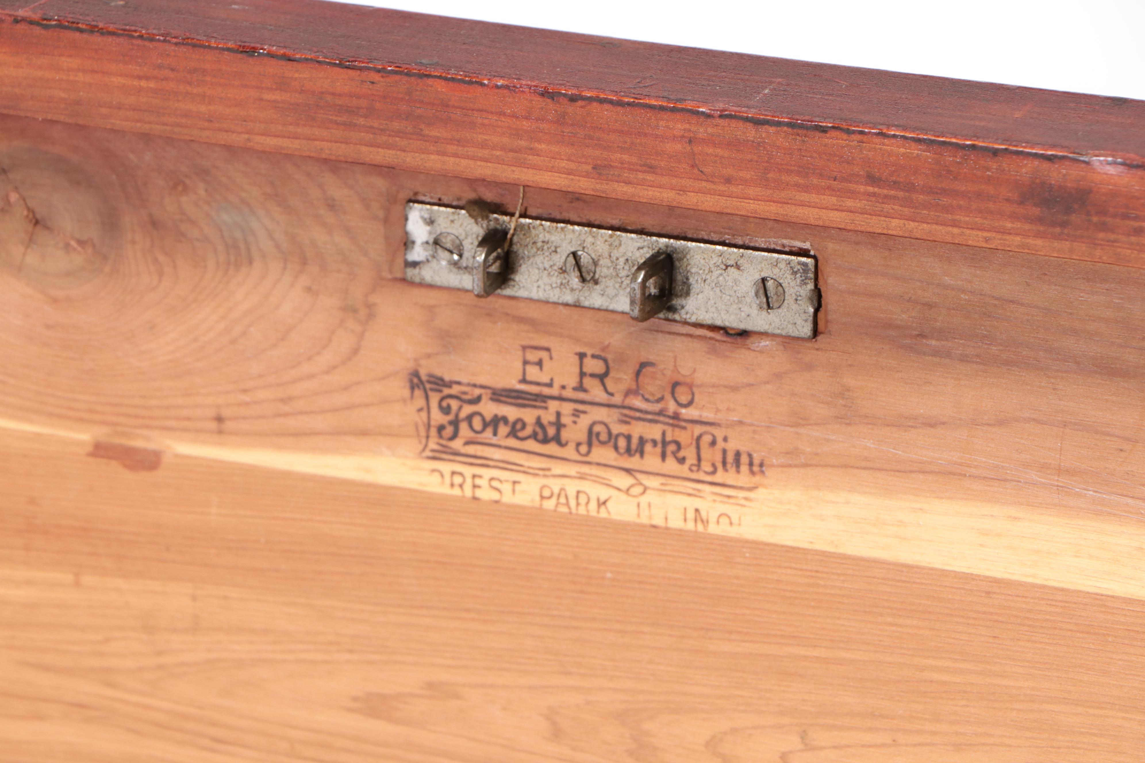 Edward Roos Company "Forest Park Line" Copper-Mounted Cedar Chest, circa 1930