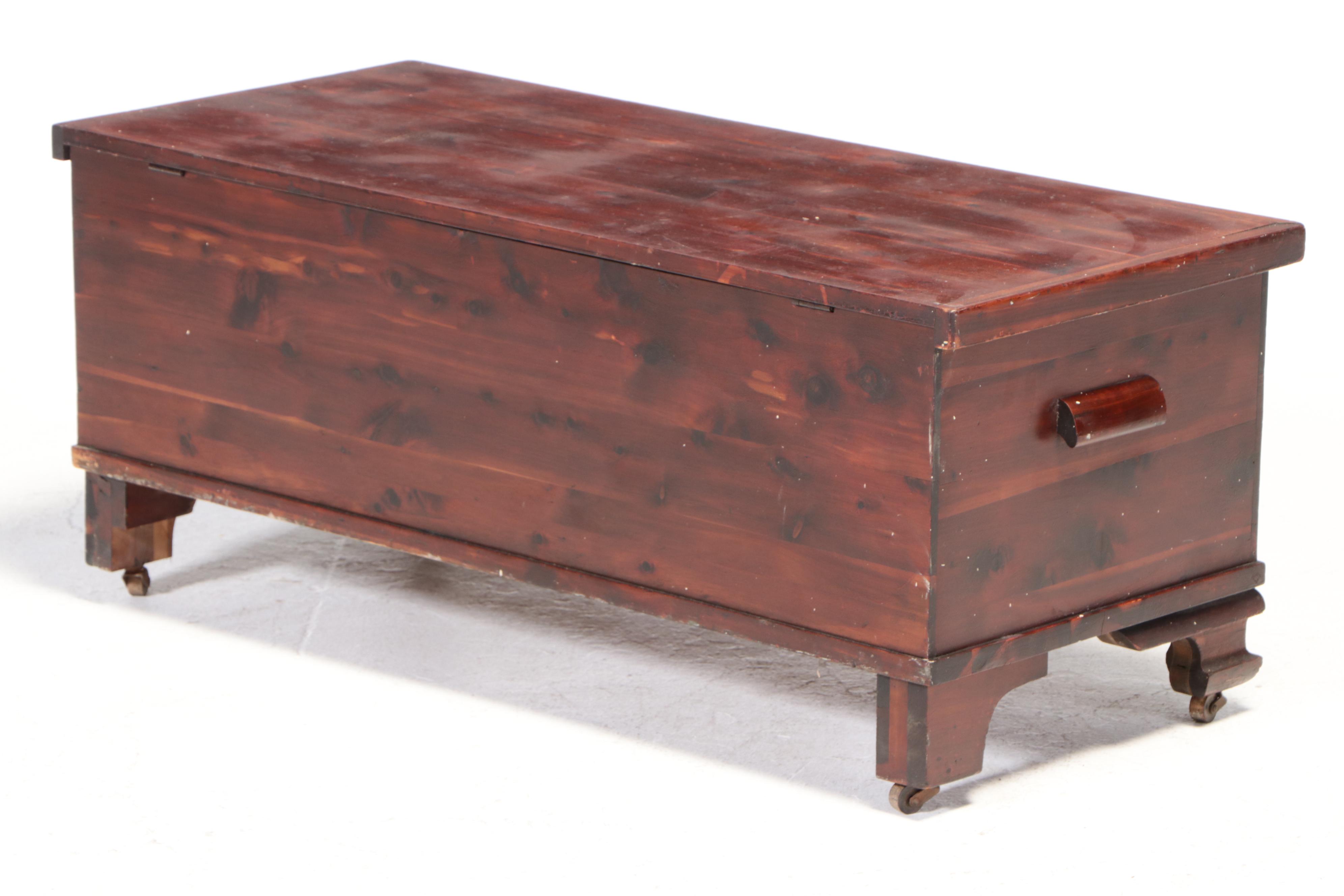 Edward Roos Company "Forest Park Line" Copper-Mounted Cedar Chest, circa 1930