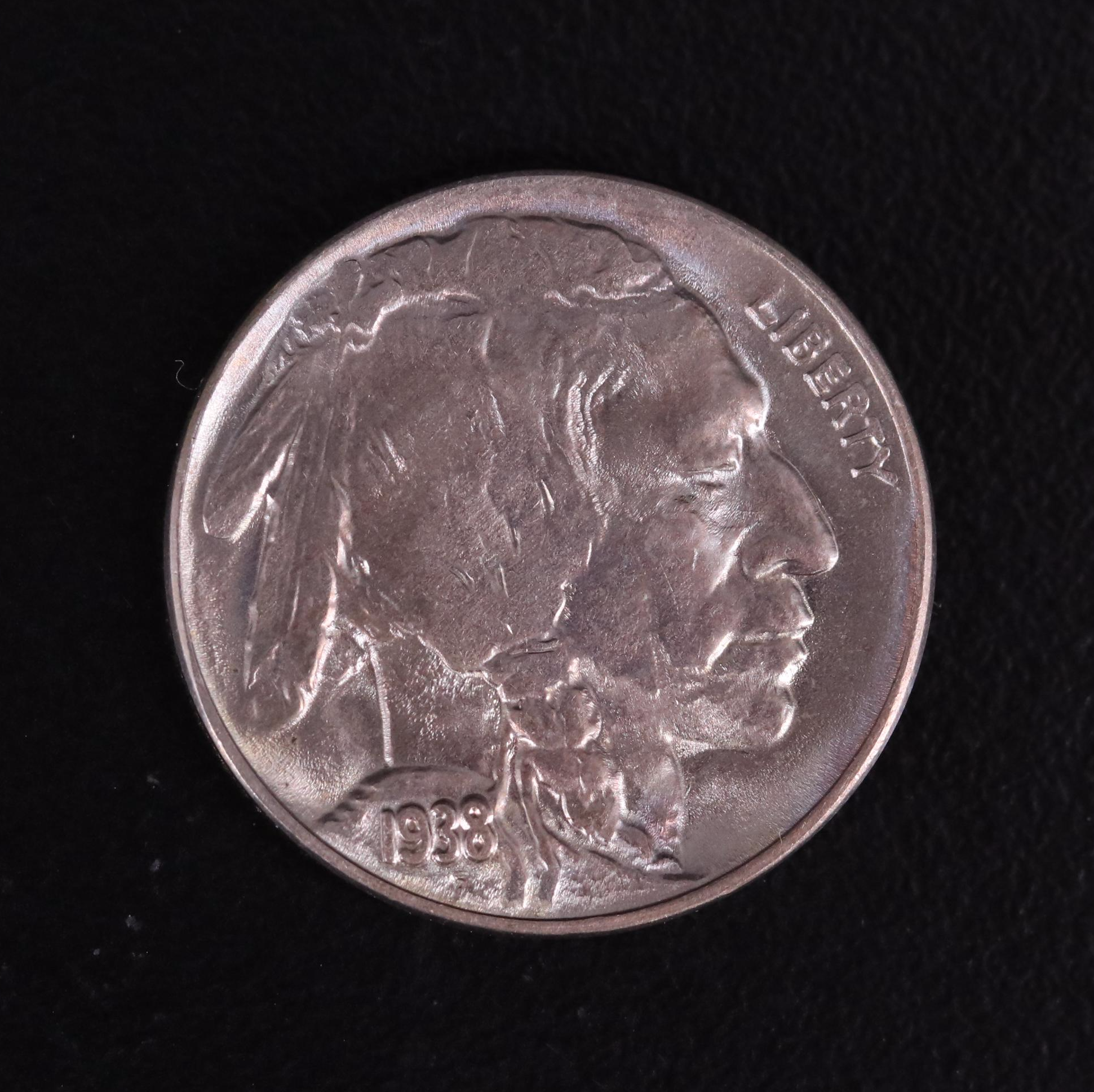 Uncirculated 1938-D Buffalo Nickel
