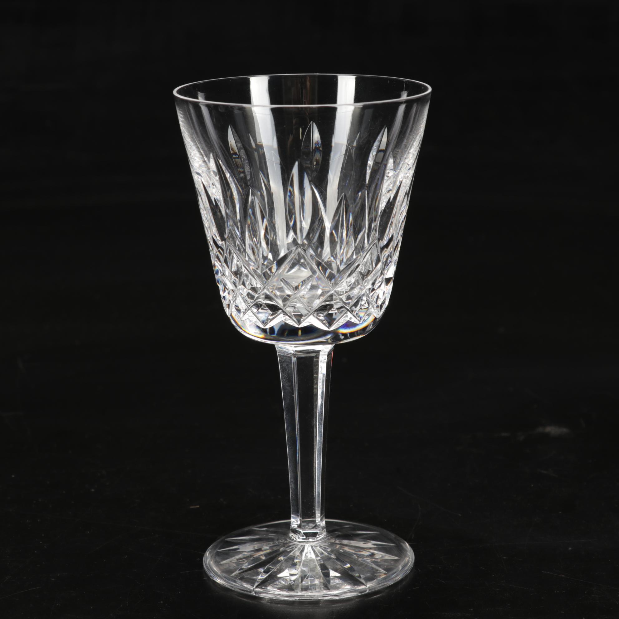 Waterford Crystal "Lismore" Claret Wine Glasses