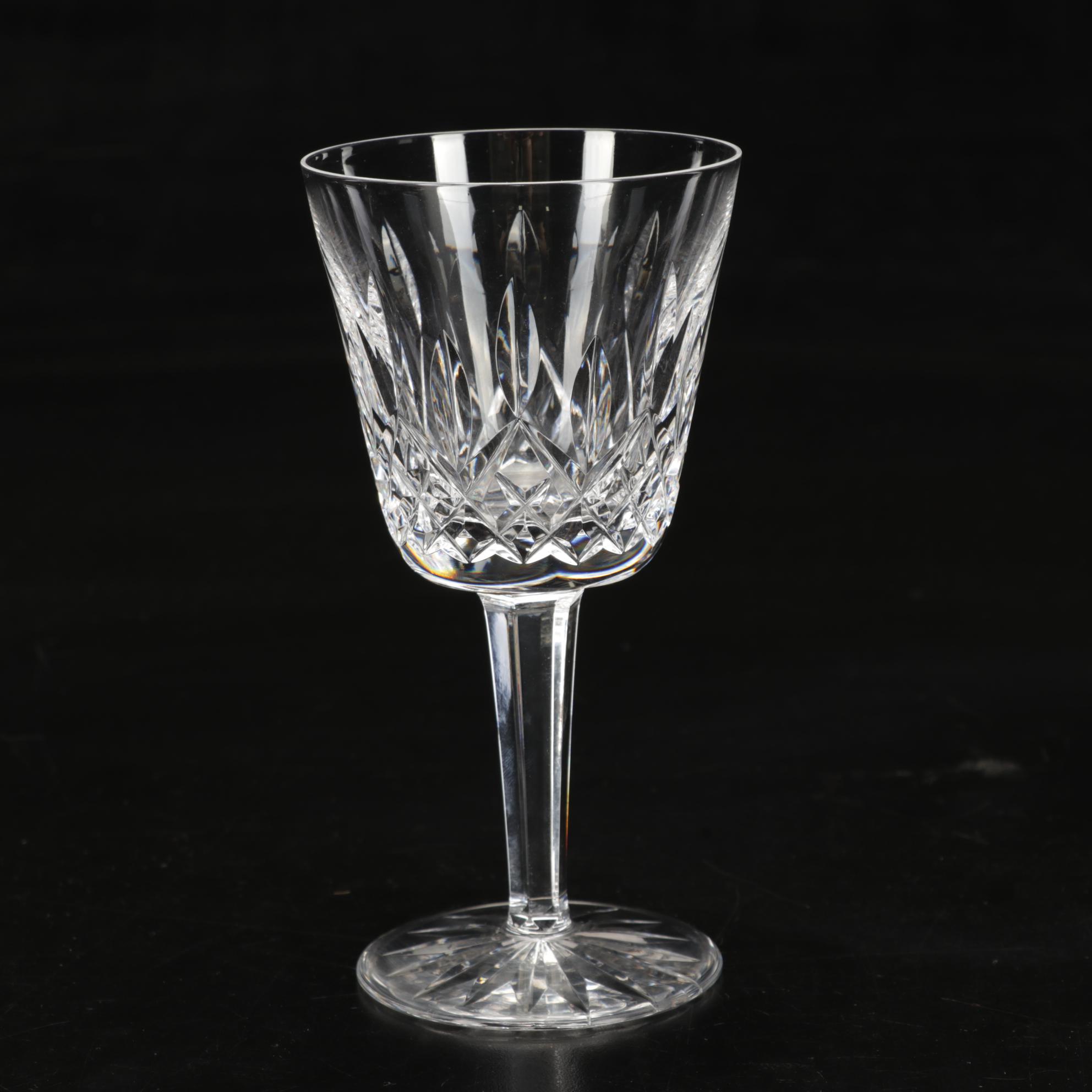 Waterford Crystal "Lismore" Claret Wine Glasses