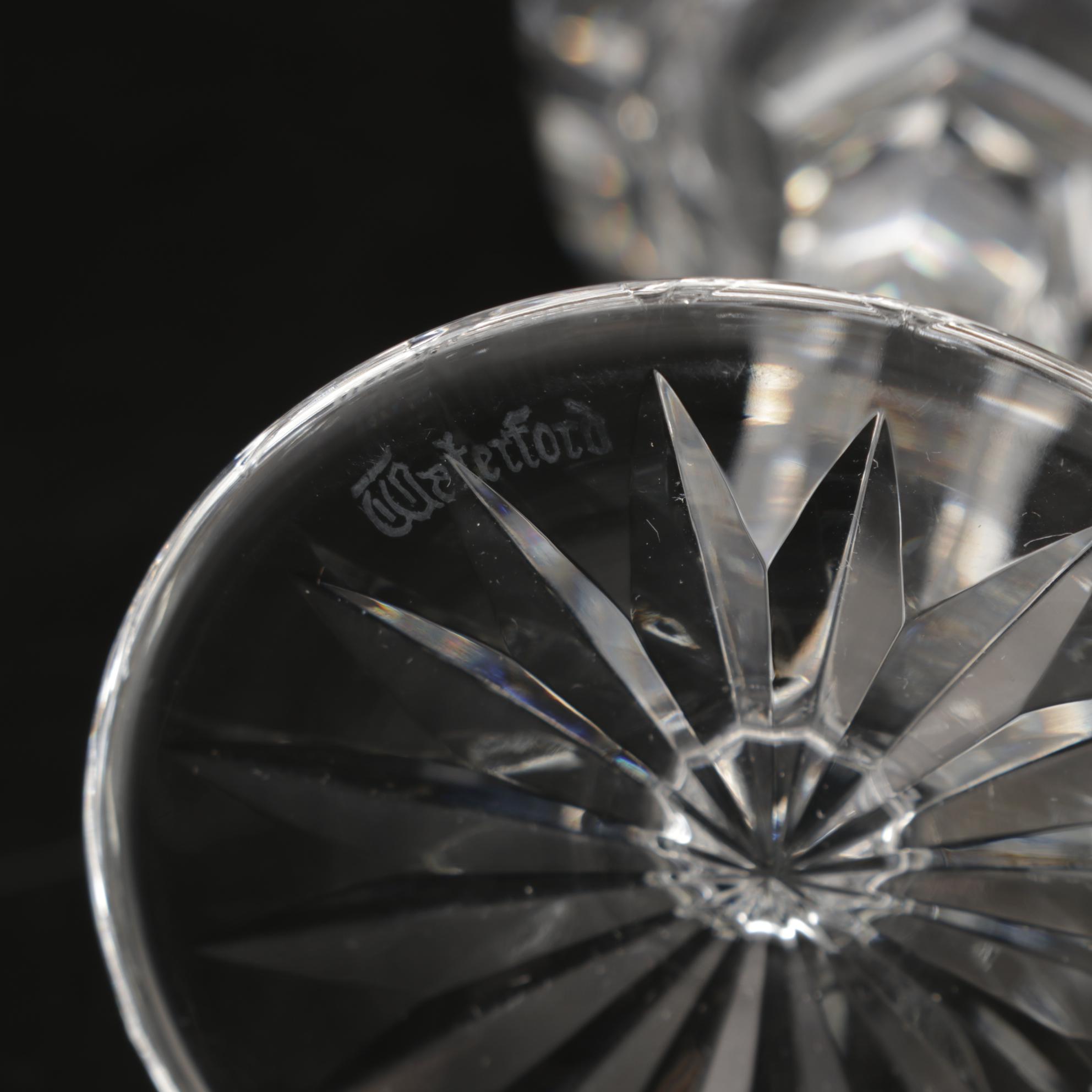 Waterford Crystal "Lismore" Claret Wine Glasses