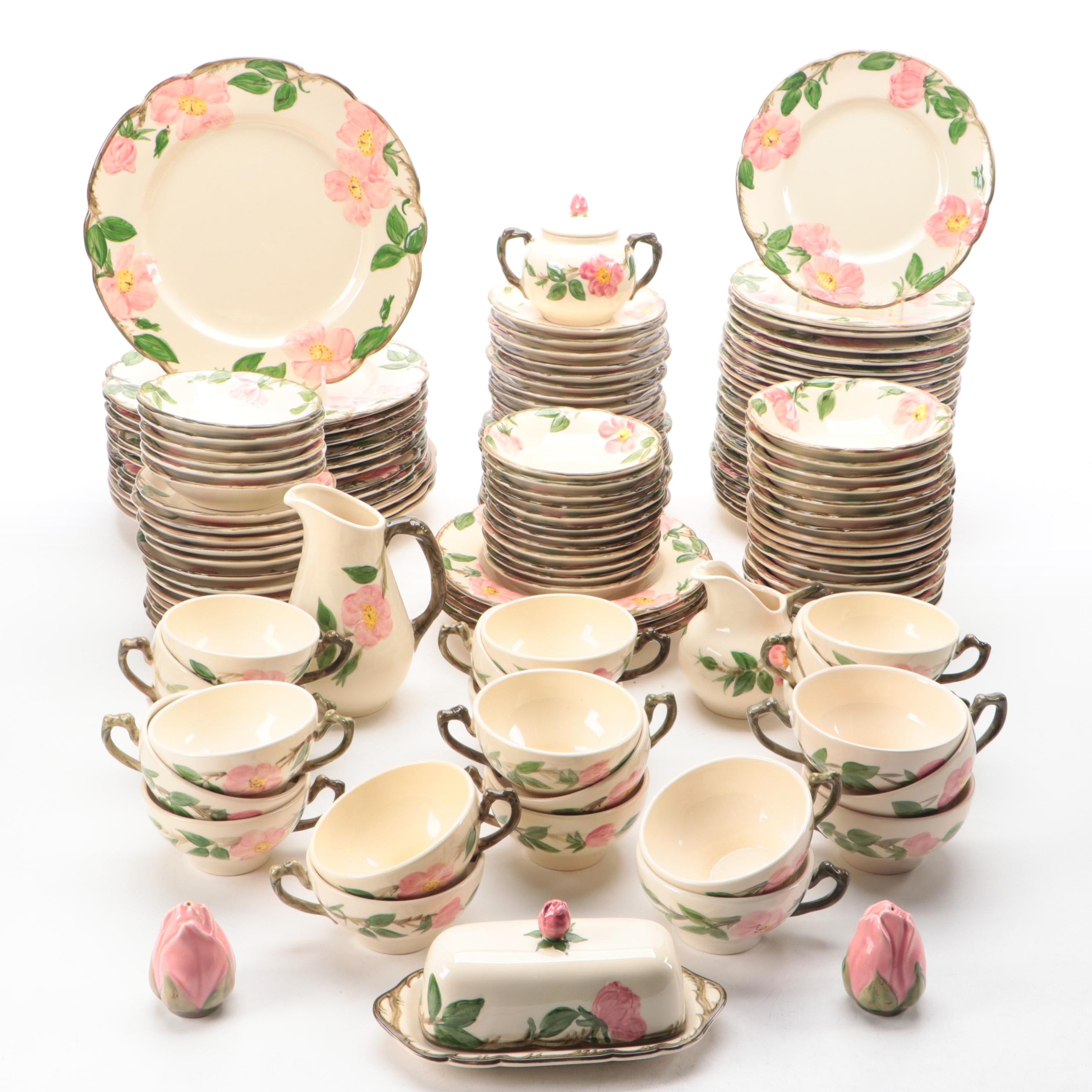 Franciscan "Desert Rose" Dinnerware and Table Accessories, Mid to Late-20th C.