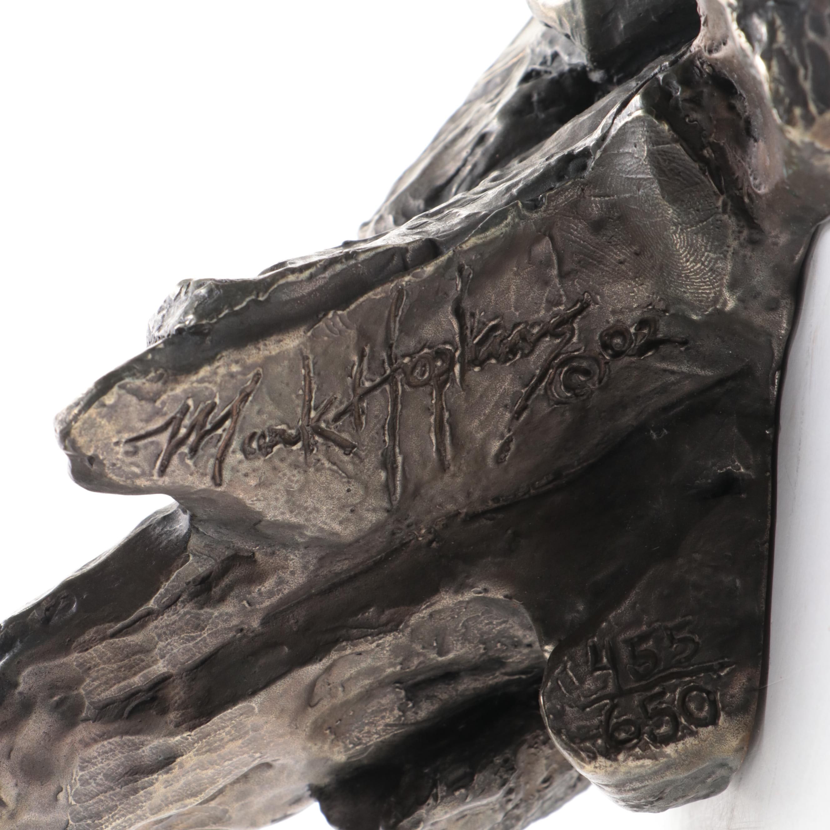 Mark Hopkins Bronze Eagle Sculpture, 2002