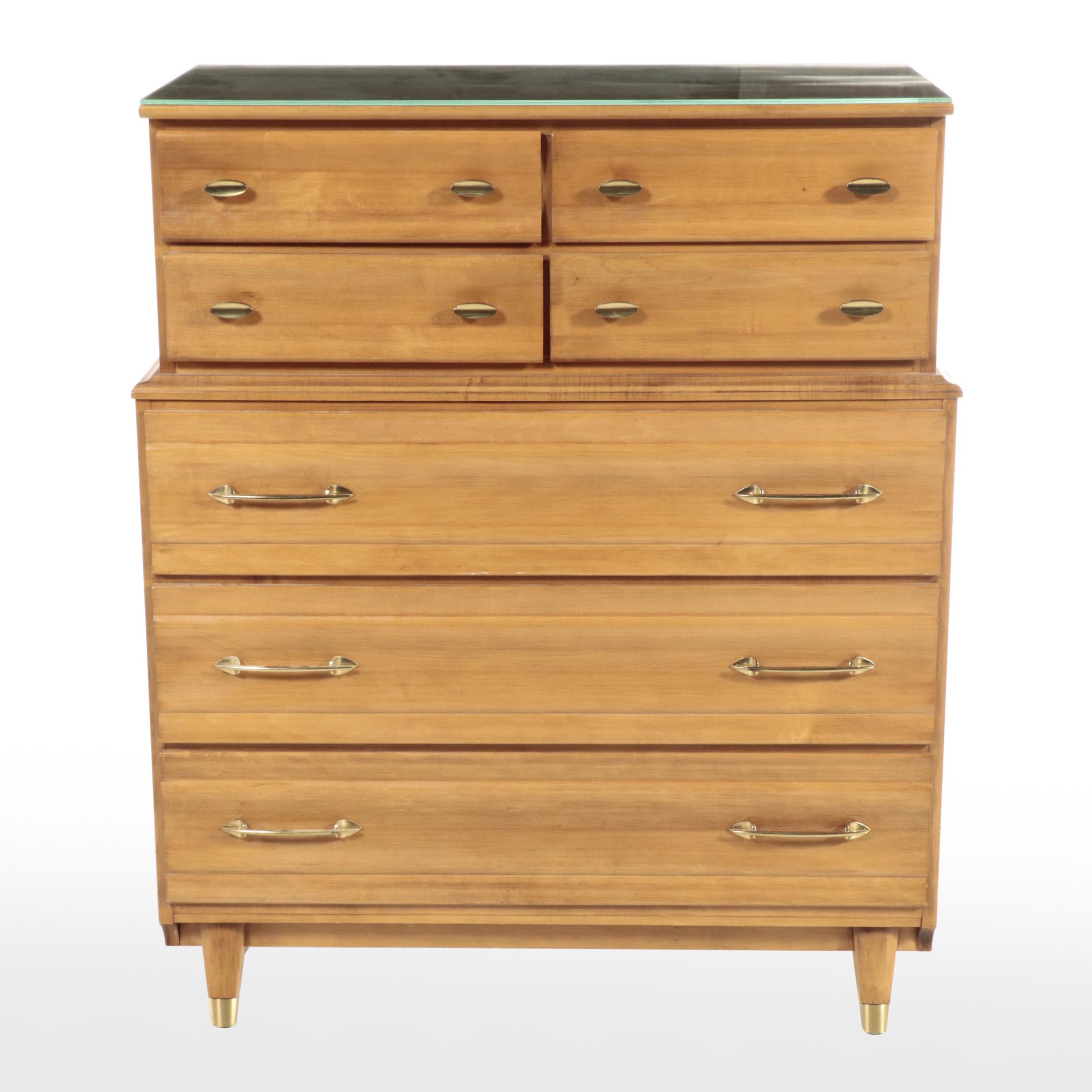 Kling Mid Century Modern Maple Dresser