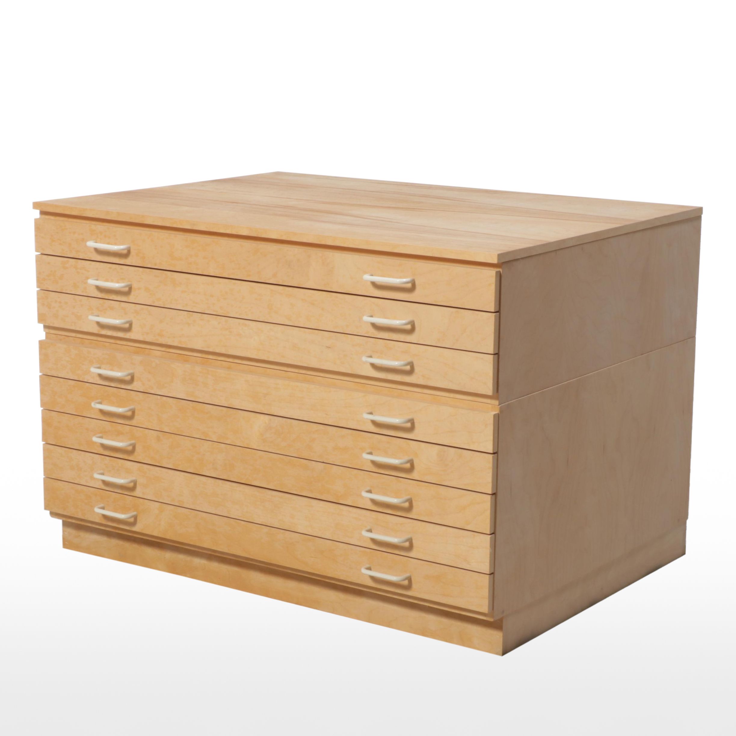 Wooden Eight Drawer Plan Chest