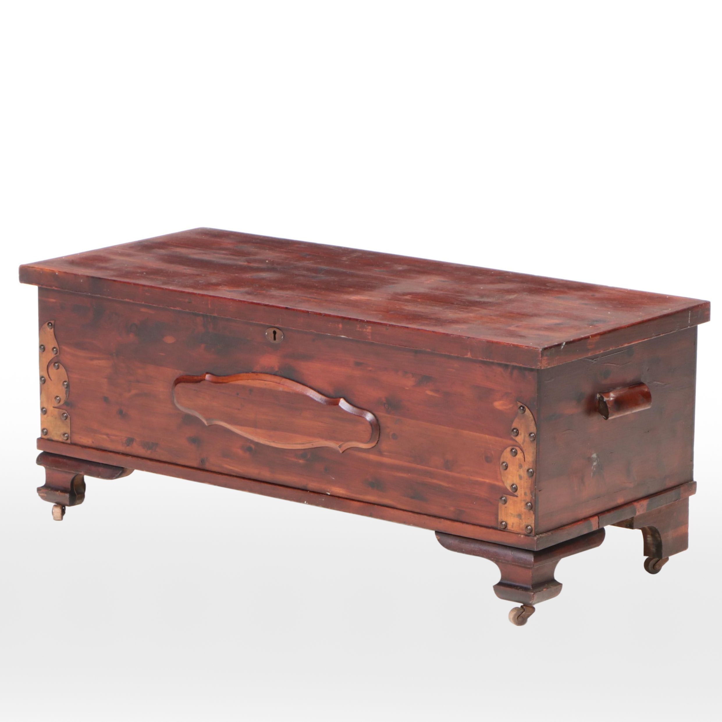 Edward Roos Company "Forest Park Line" Copper-Mounted Cedar Chest, circa 1930