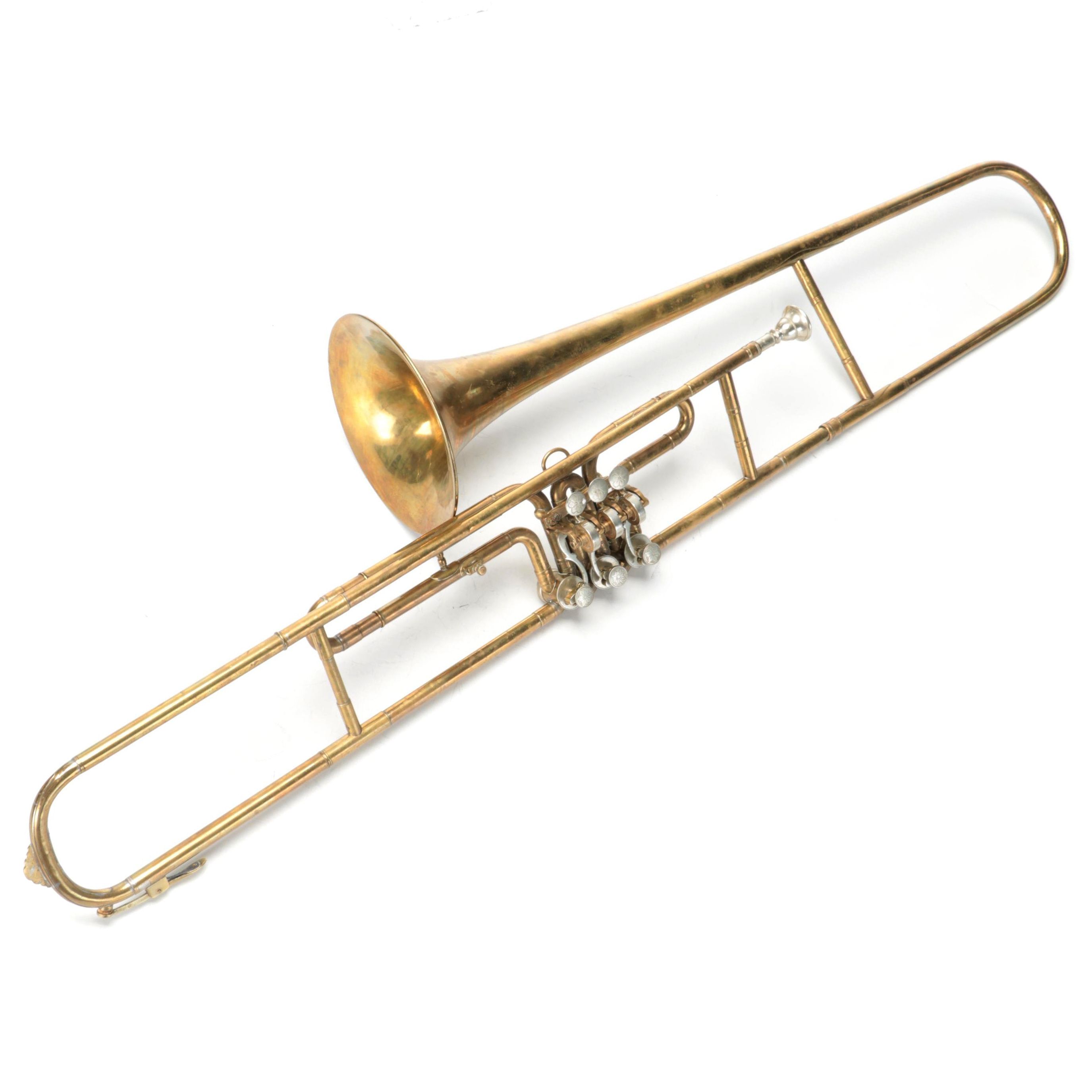 Rampone & Cazzani Milano Rotary Valve Trombone, Early 20th Century