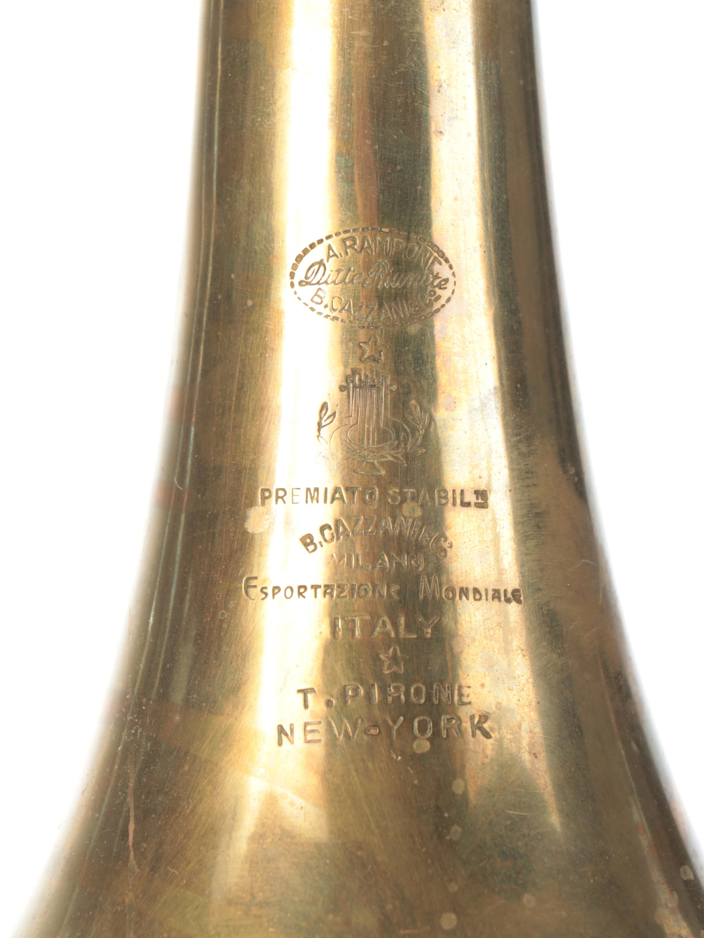 Rampone & Cazzani Milano Rotary Valve Trombone, Early 20th Century