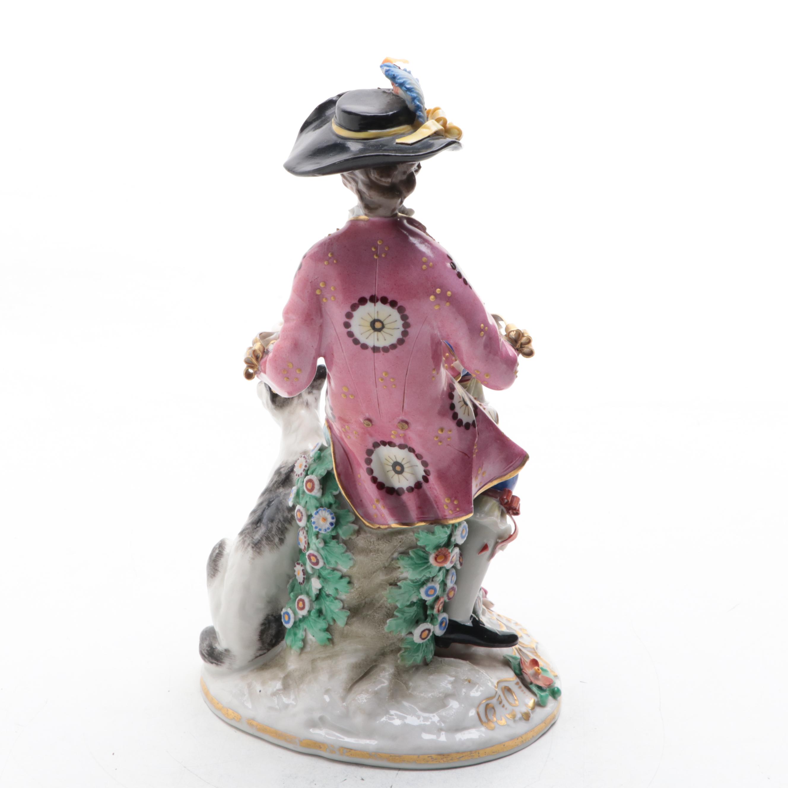 Sitzendorf German Porcelain Figurine, 1918–1920
