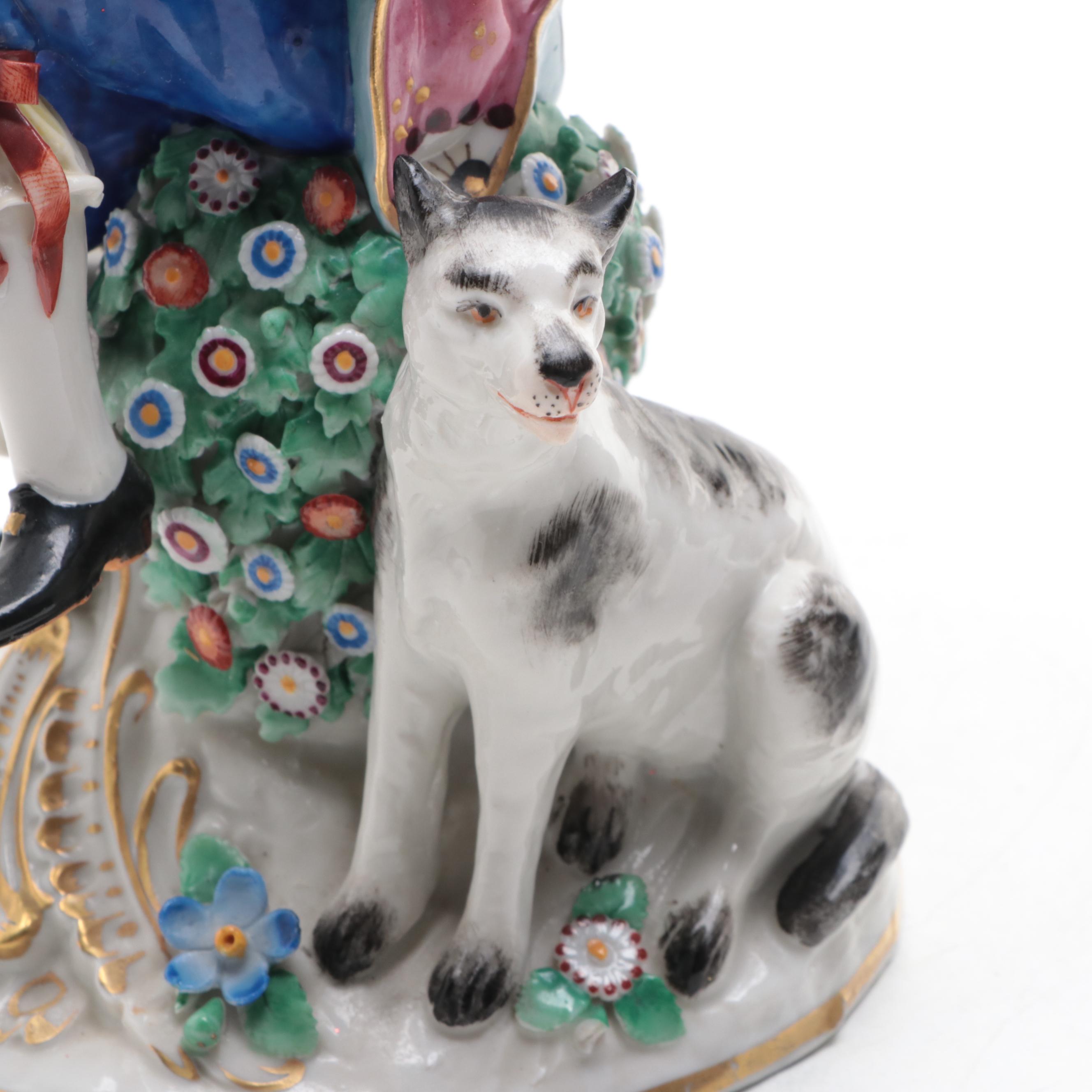 Sitzendorf German Porcelain Figurine, 1918–1920