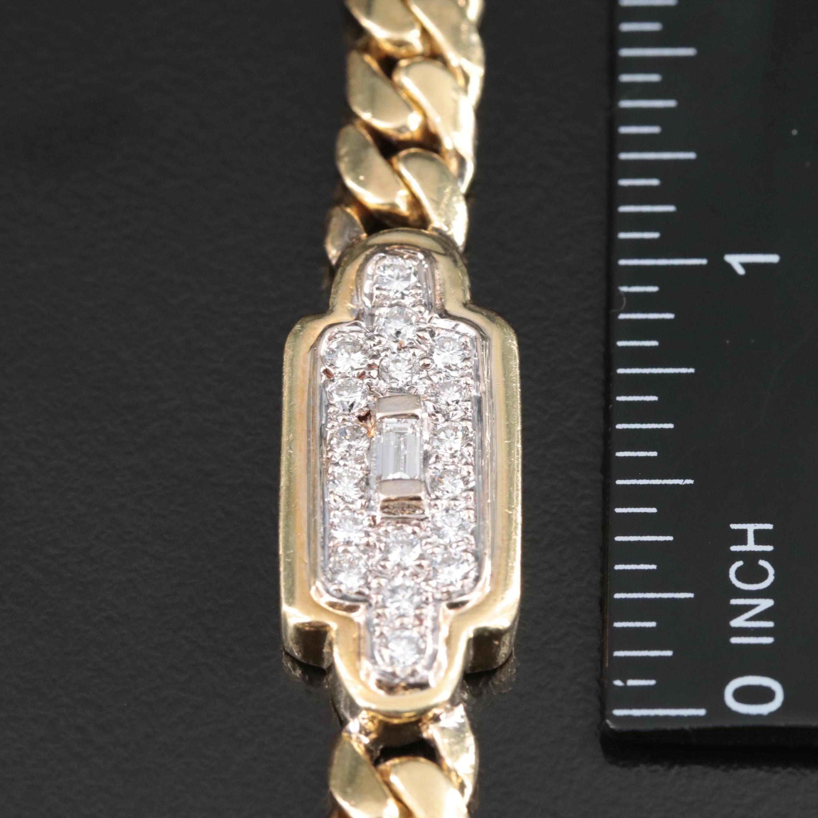 18K 6.07 CTW Diamond Station Necklace