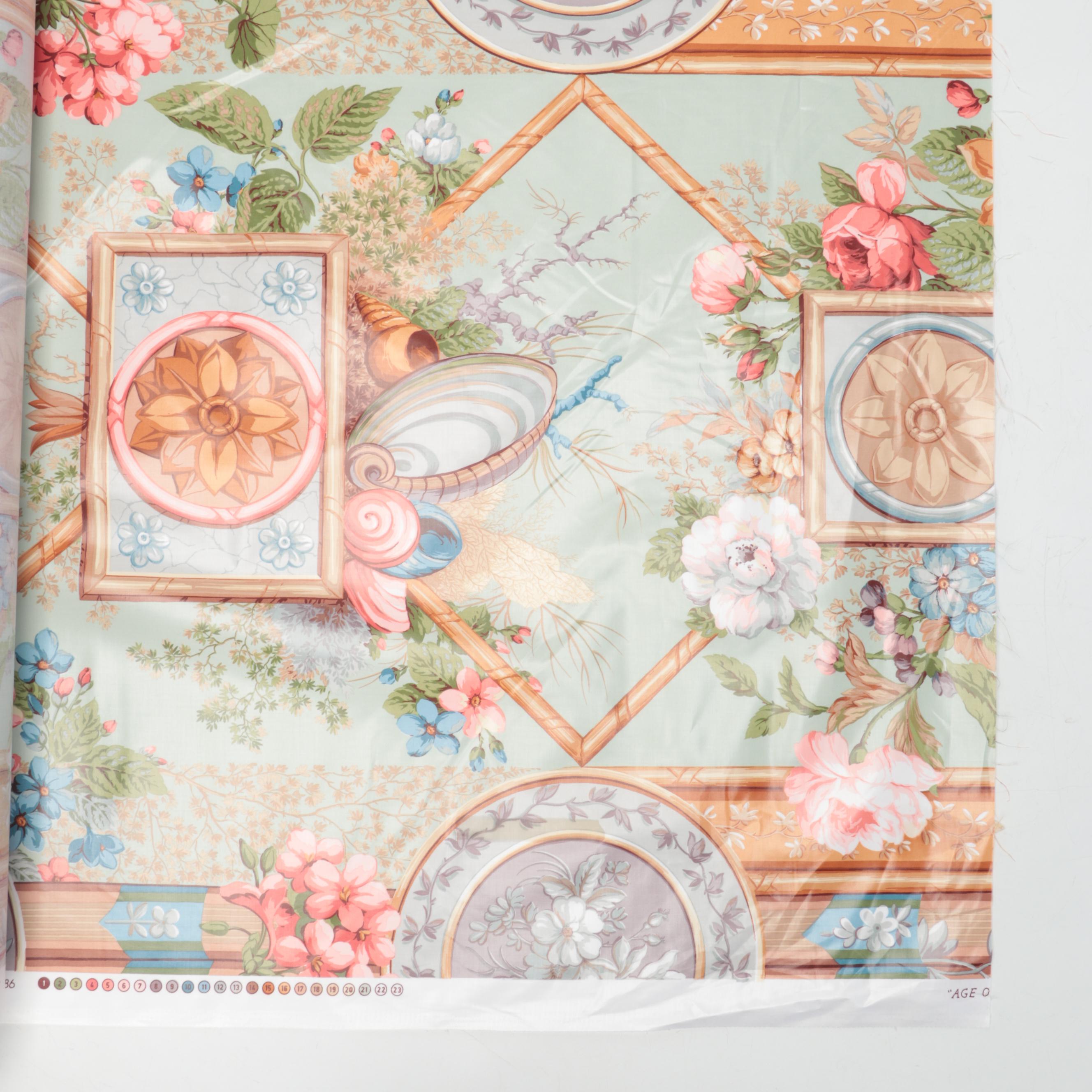 Hines & Co Screen Printed with Jacquard Upholstery Fabric EBTH