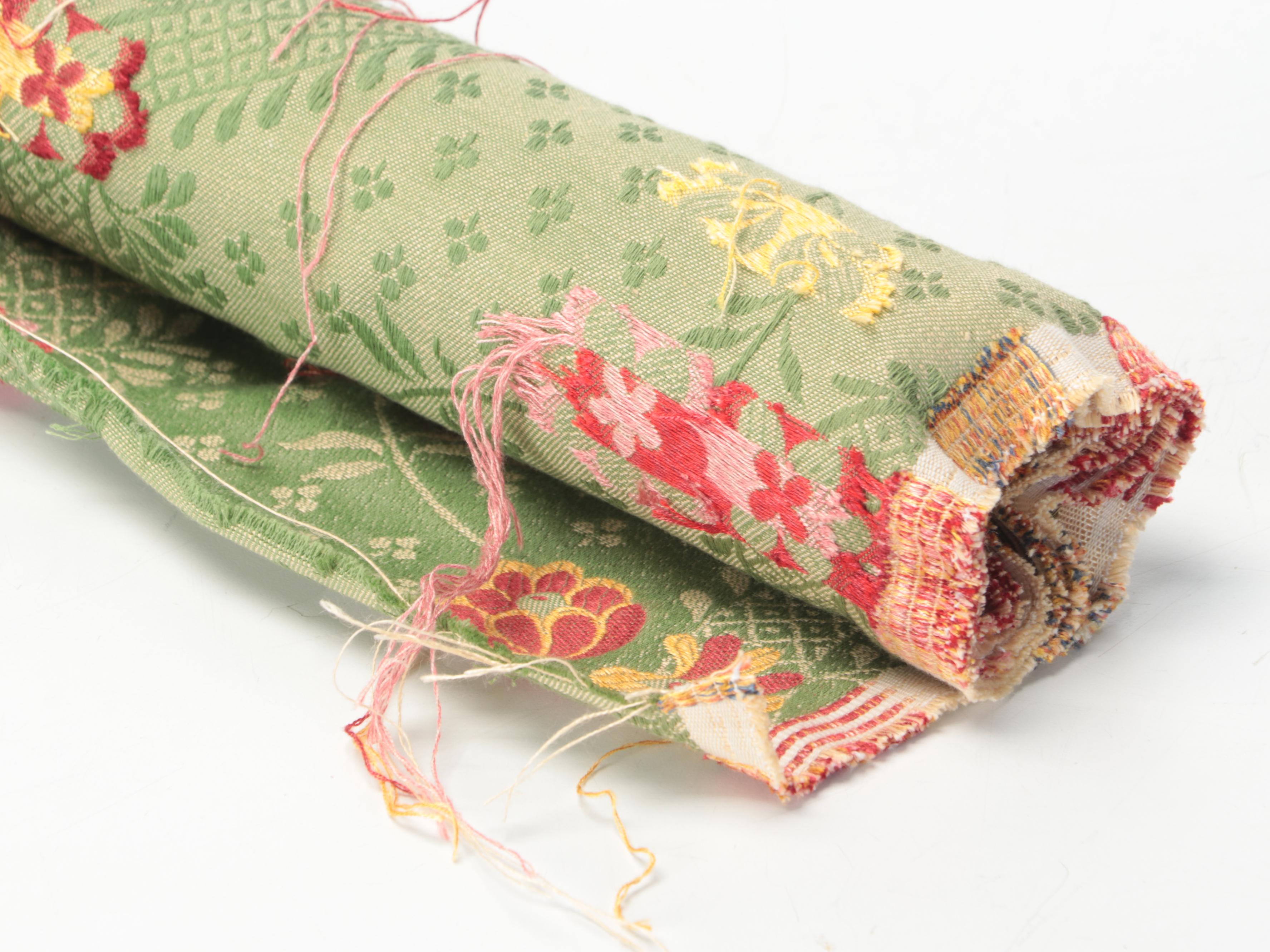 Hines & Co Screen Printed with Jacquard Upholstery Fabric EBTH