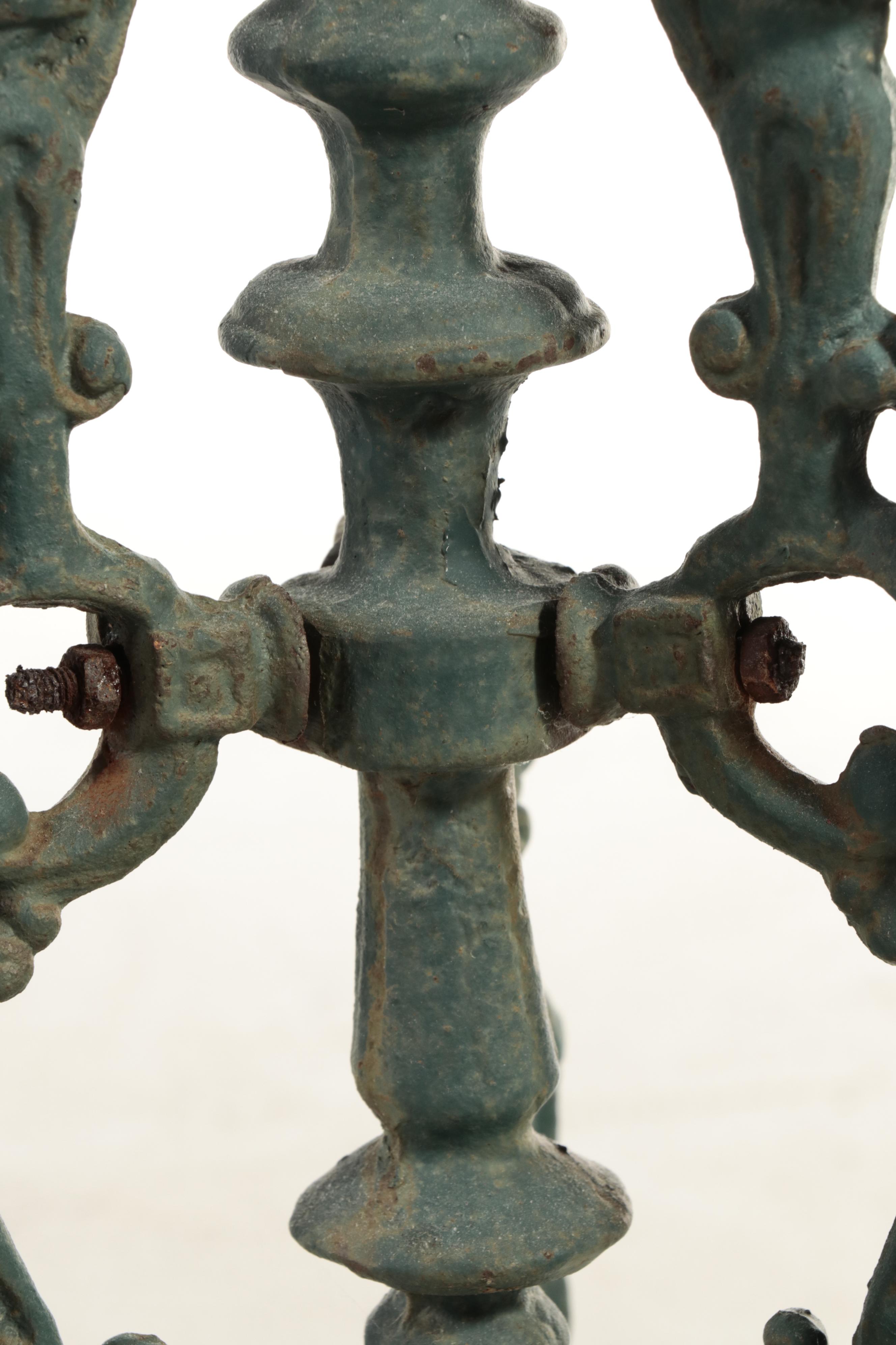 Victorian Style Cast Iron Tall and Short Plant Stands