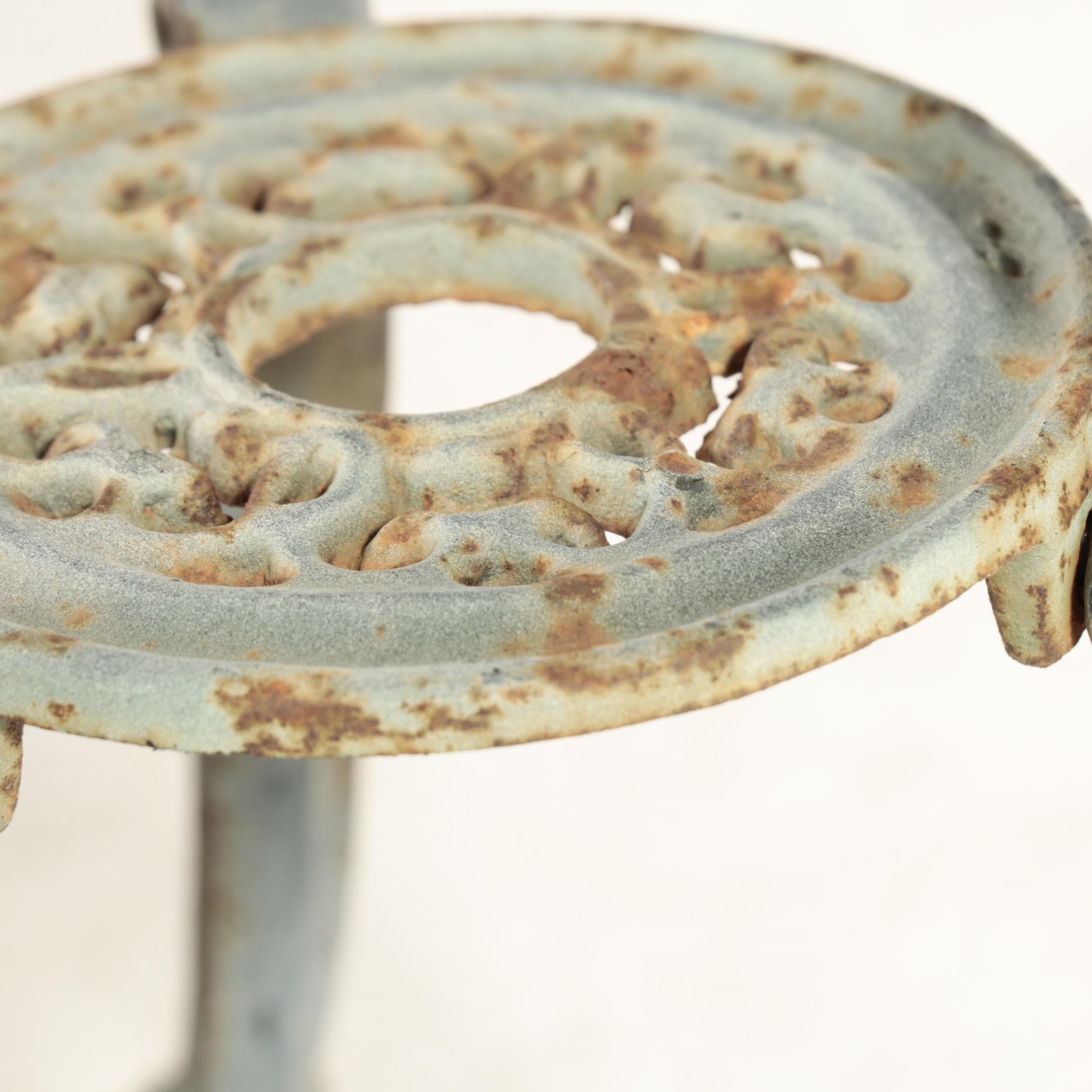 Victorian Style Cast Iron Tall and Short Plant Stands