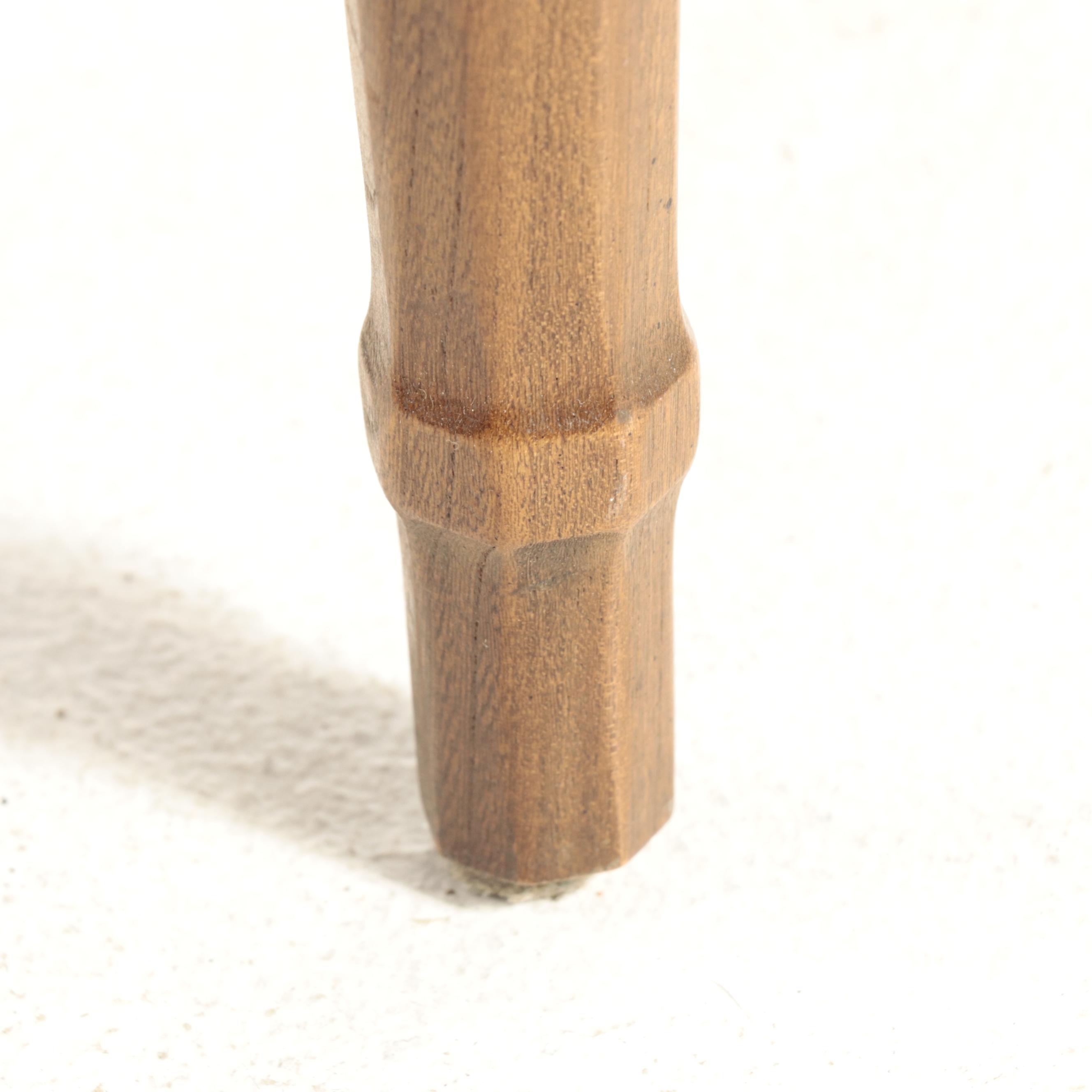 Four-Piece Blowing Rock Chair Co. French Provincial Style Pecan Dining Chairs