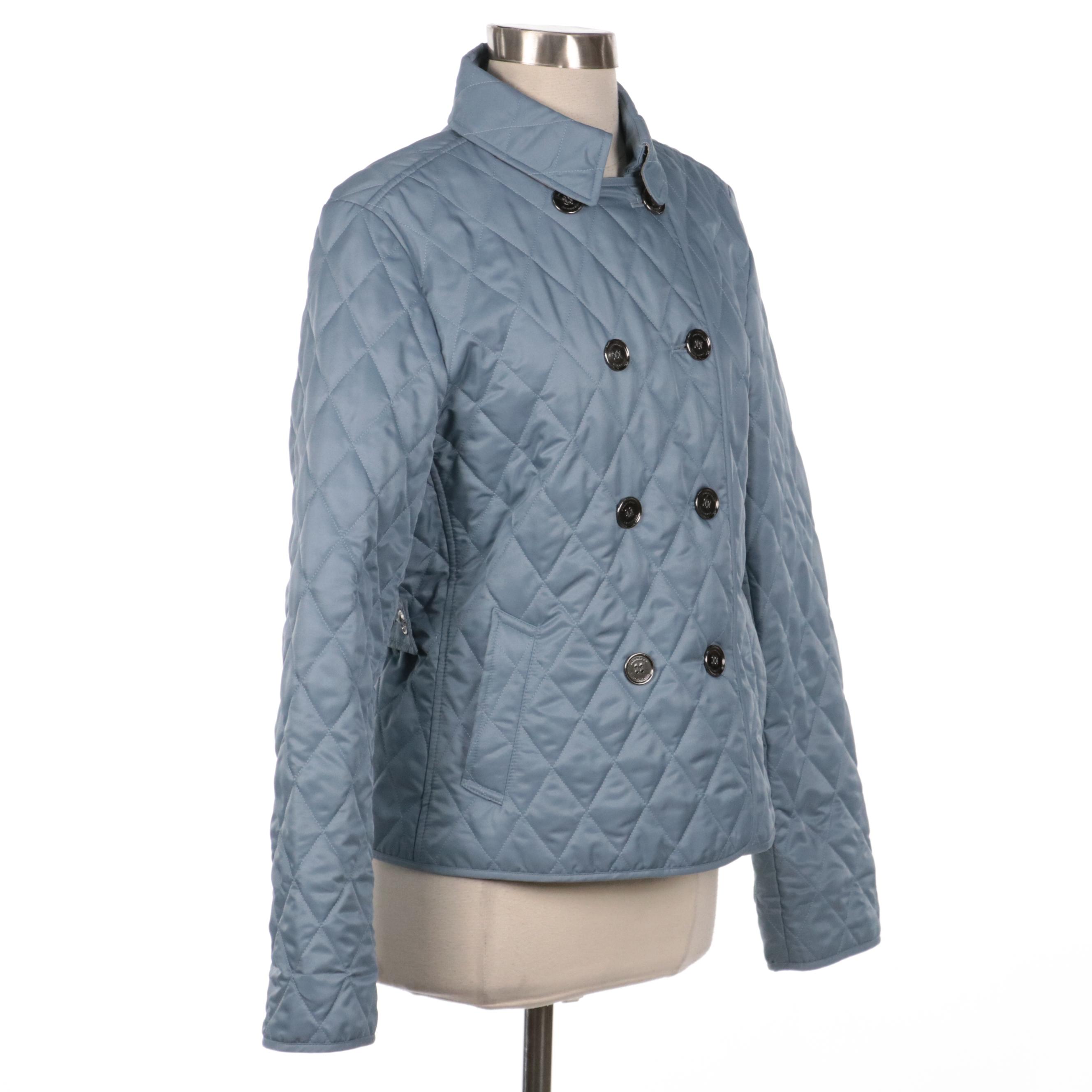 Burberry Quilted Double-Breasted Jacket
