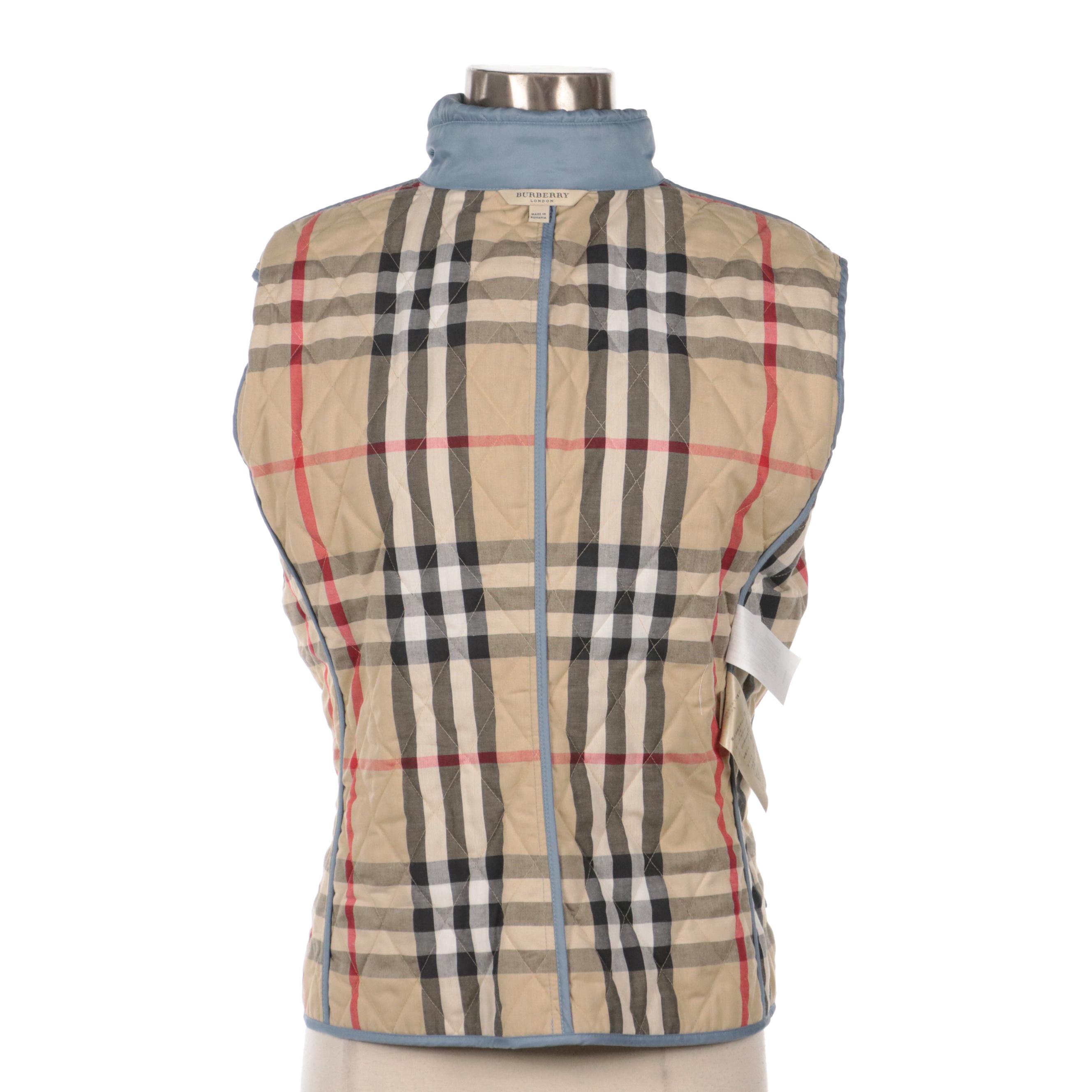 Burberry Quilted Double-Breasted Jacket