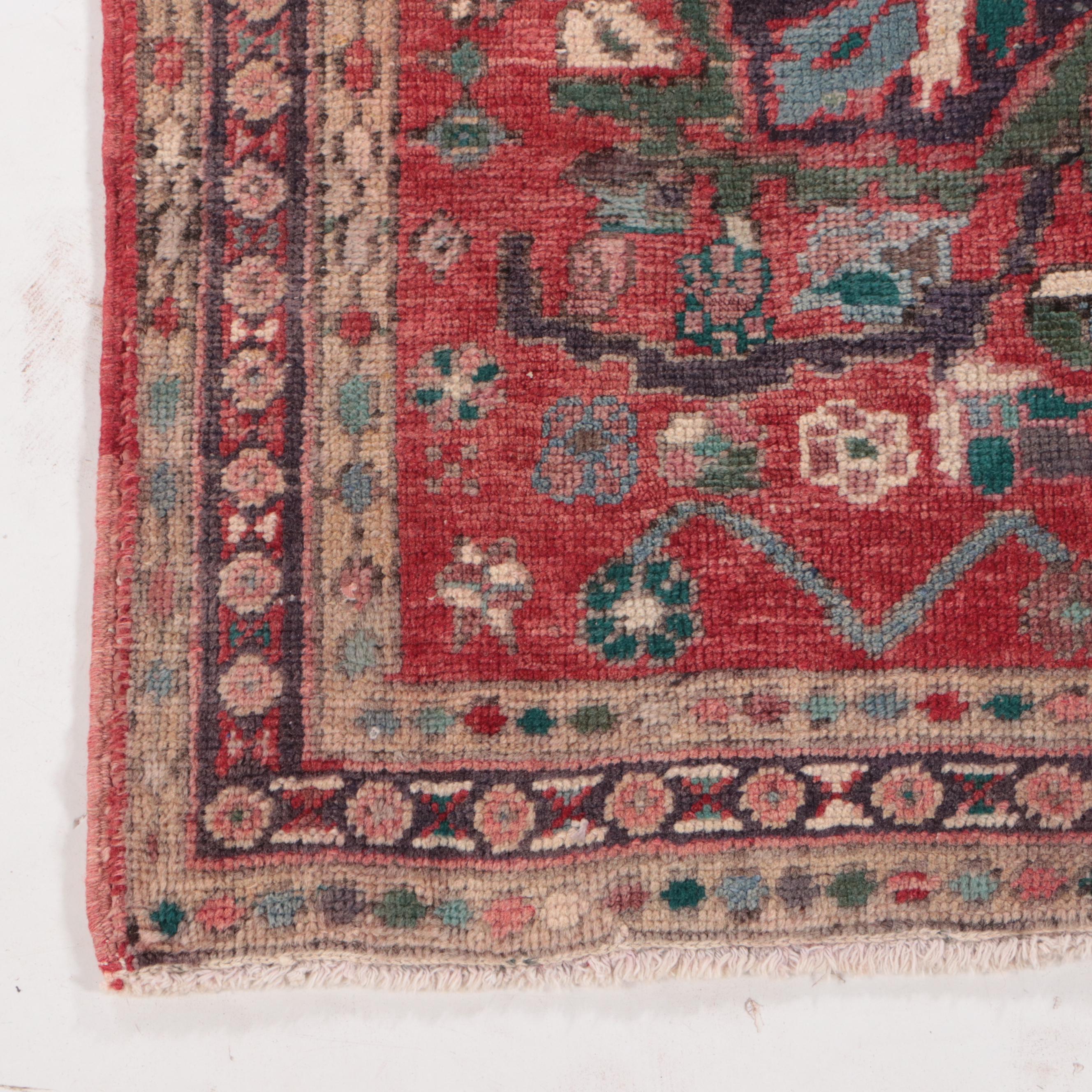 3'6 x 10'5 Hand-Knotted Persian Arak Long Rug