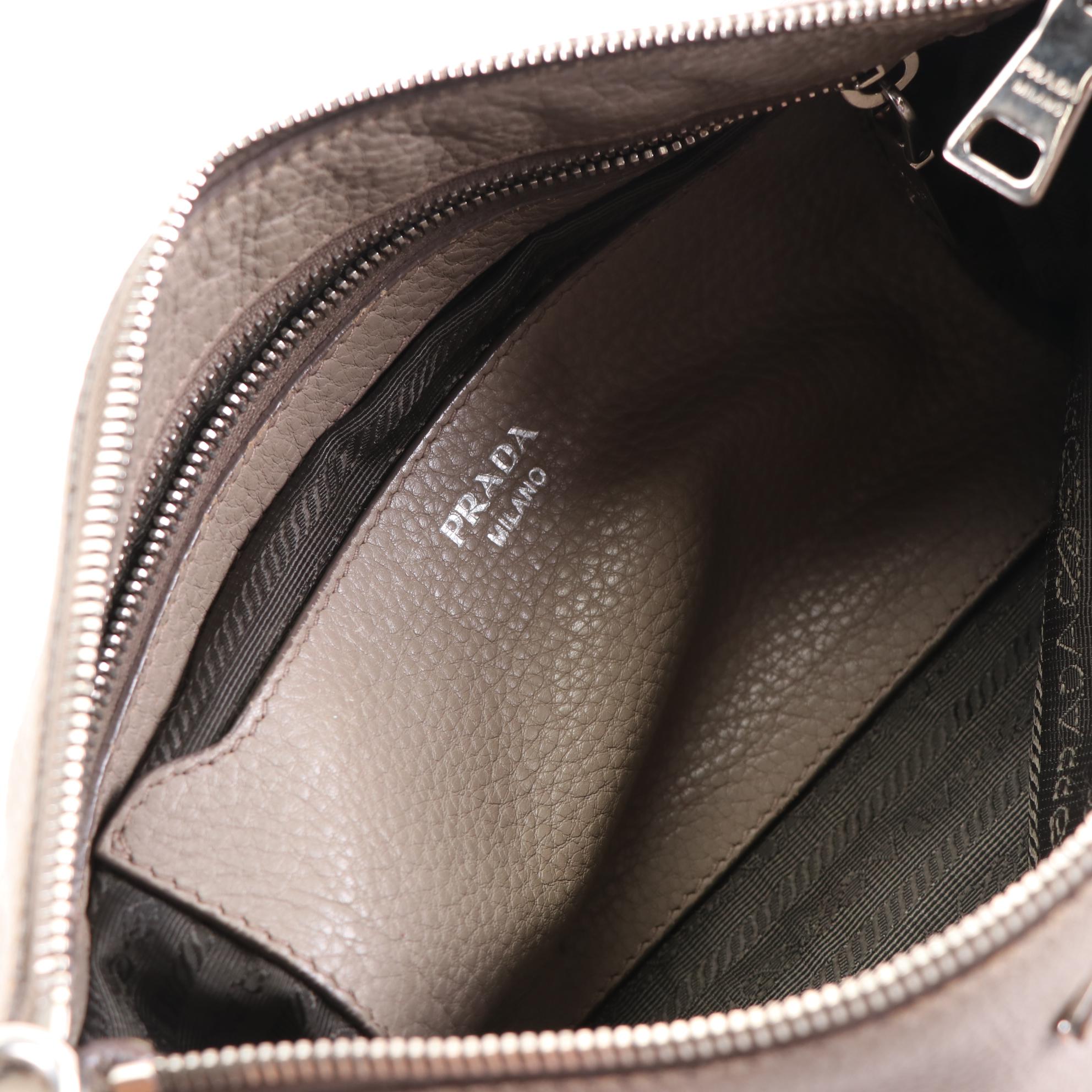 Prada Crossbody Bag in Vitello Daino Leather