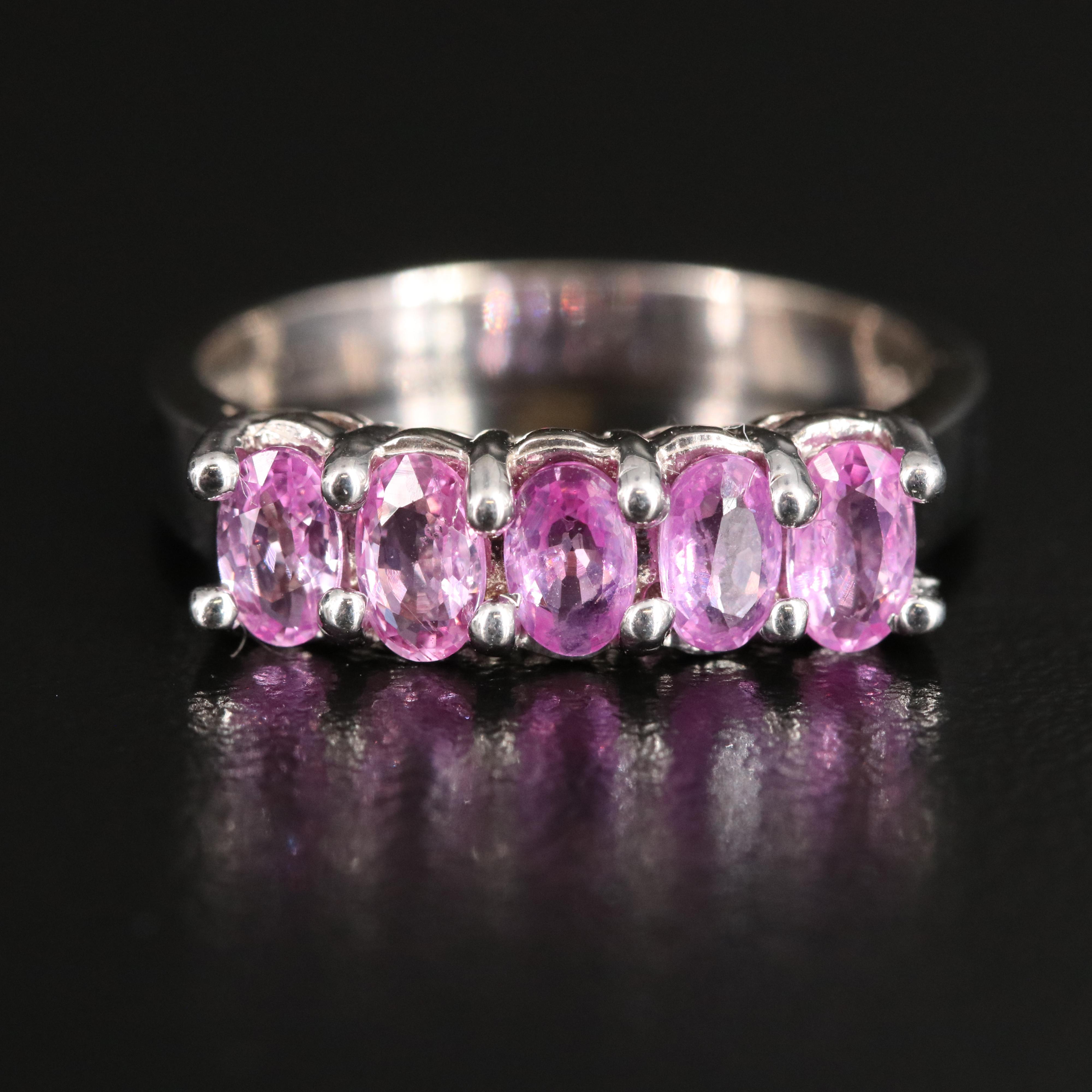 14K Sapphire Five Stone Ring