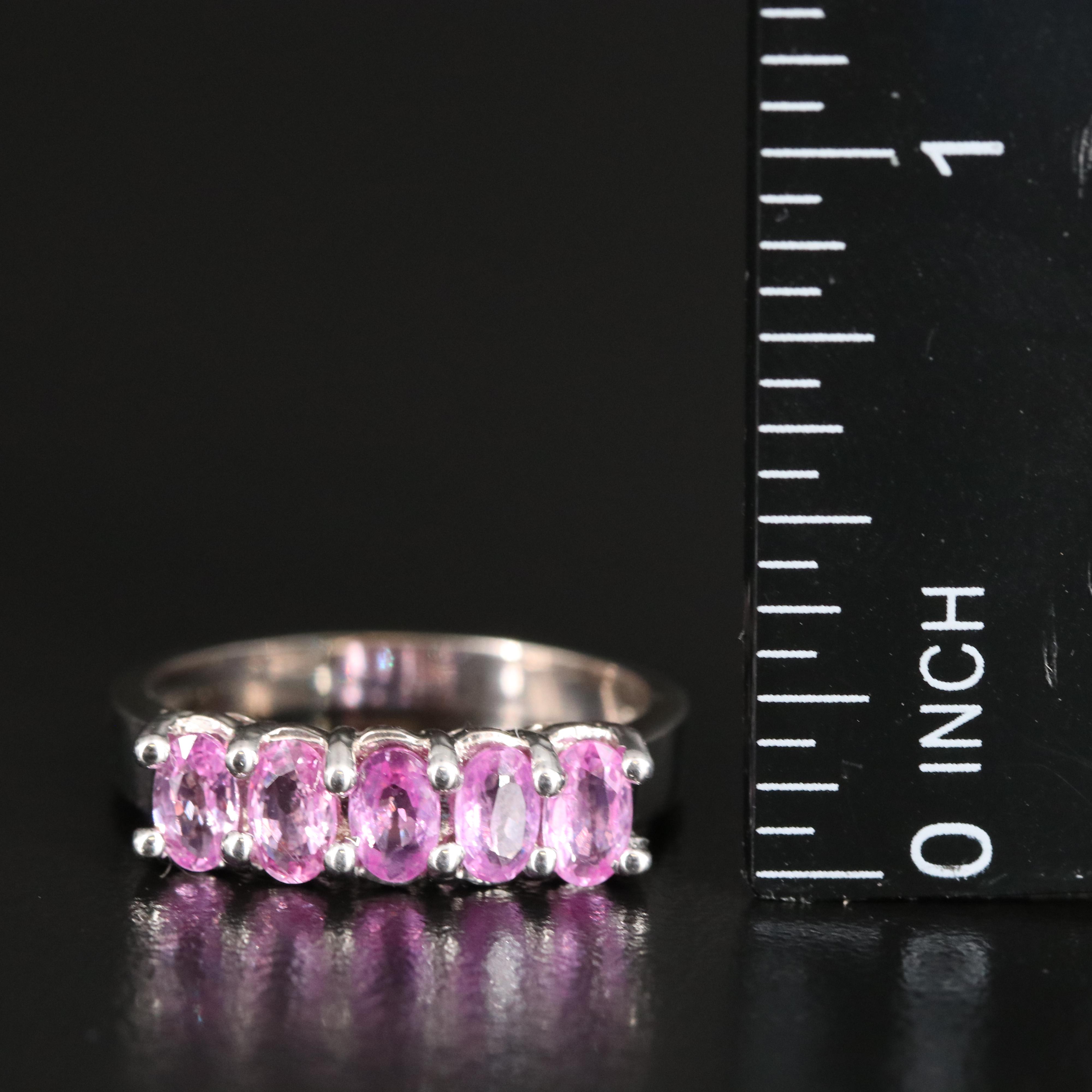 14K Sapphire Five Stone Ring