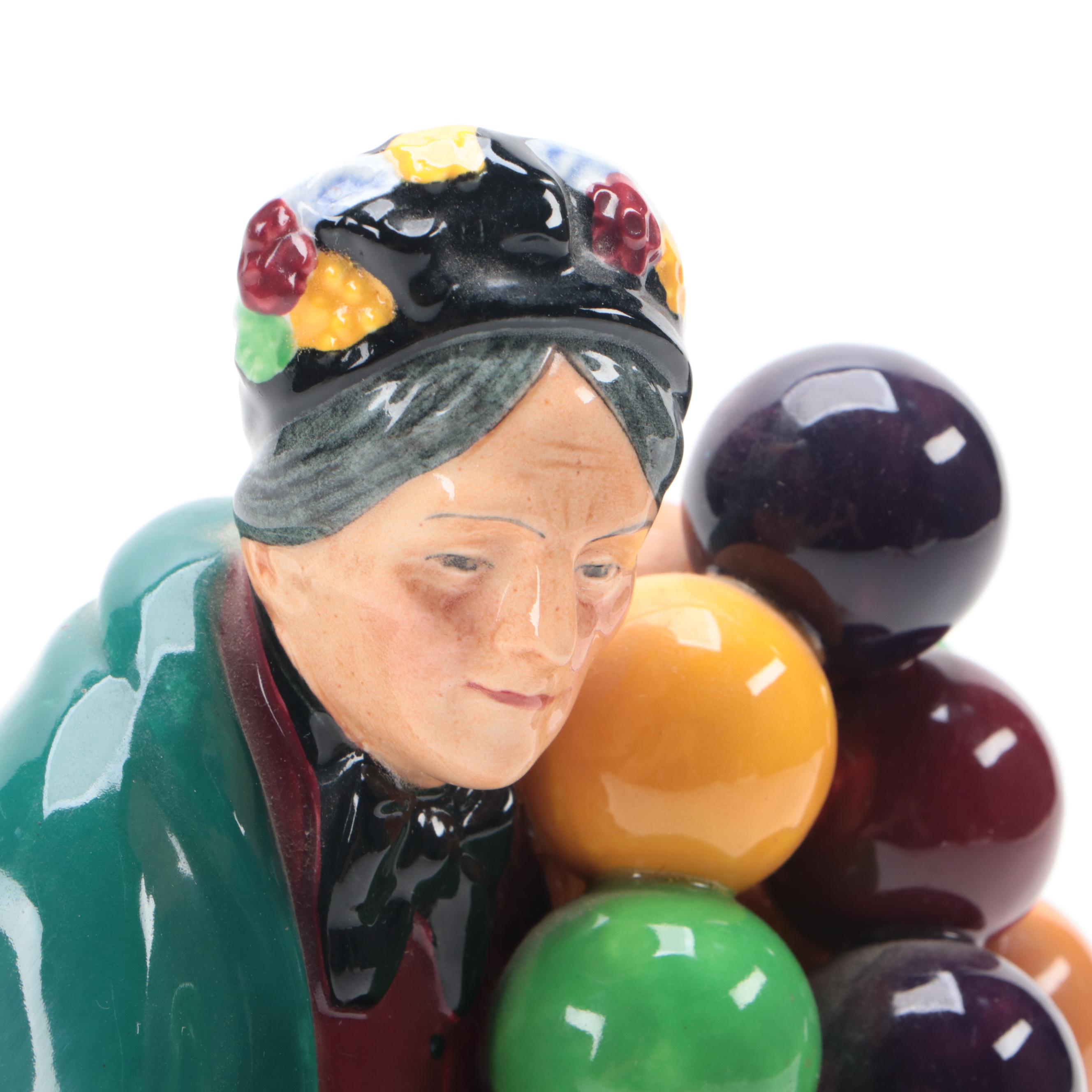 Royal Doulton "The Old Balloon Seller" and "Balloon Man" Figurines