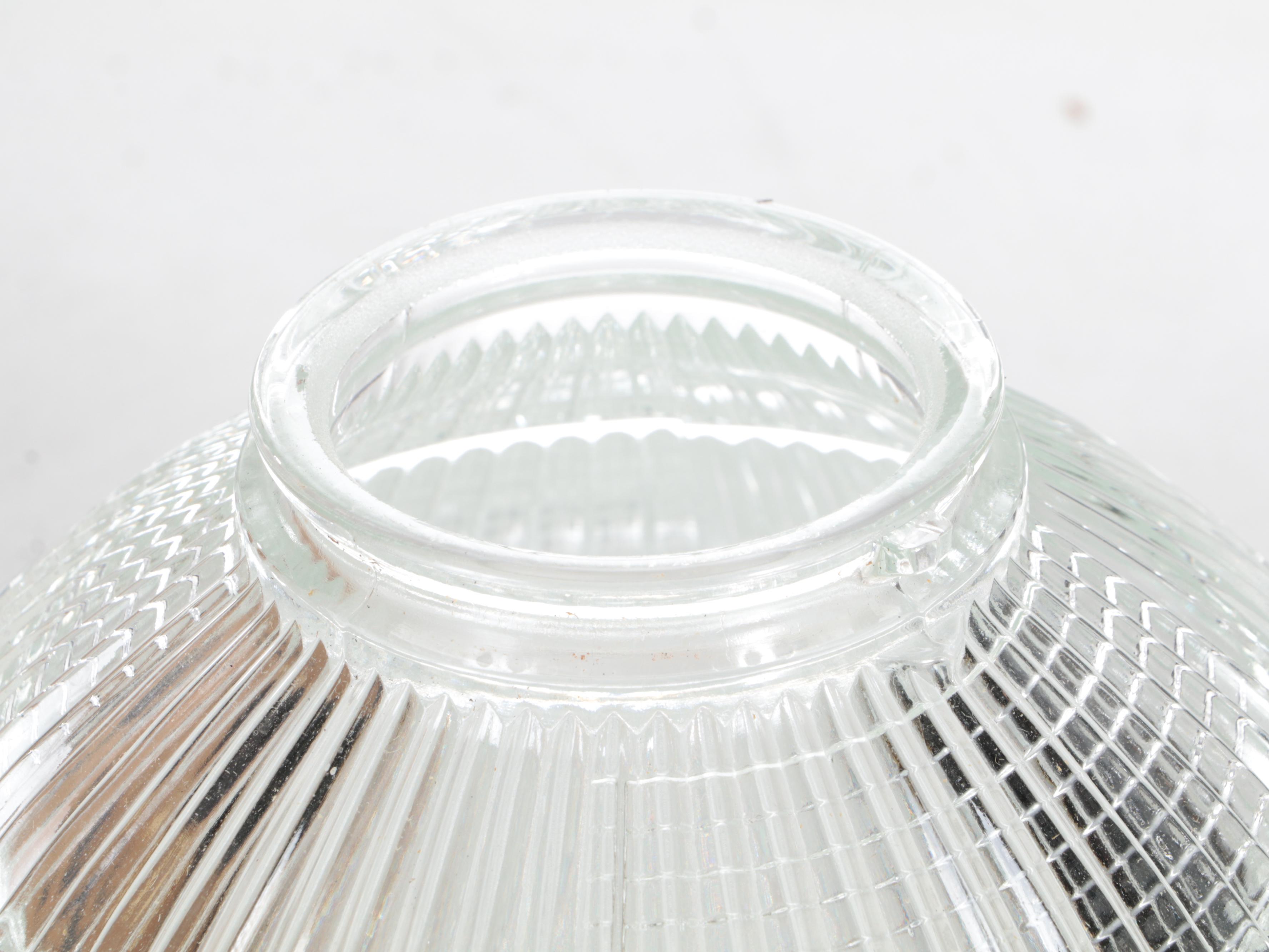 Holophane Refractor Glass Pendant Shades