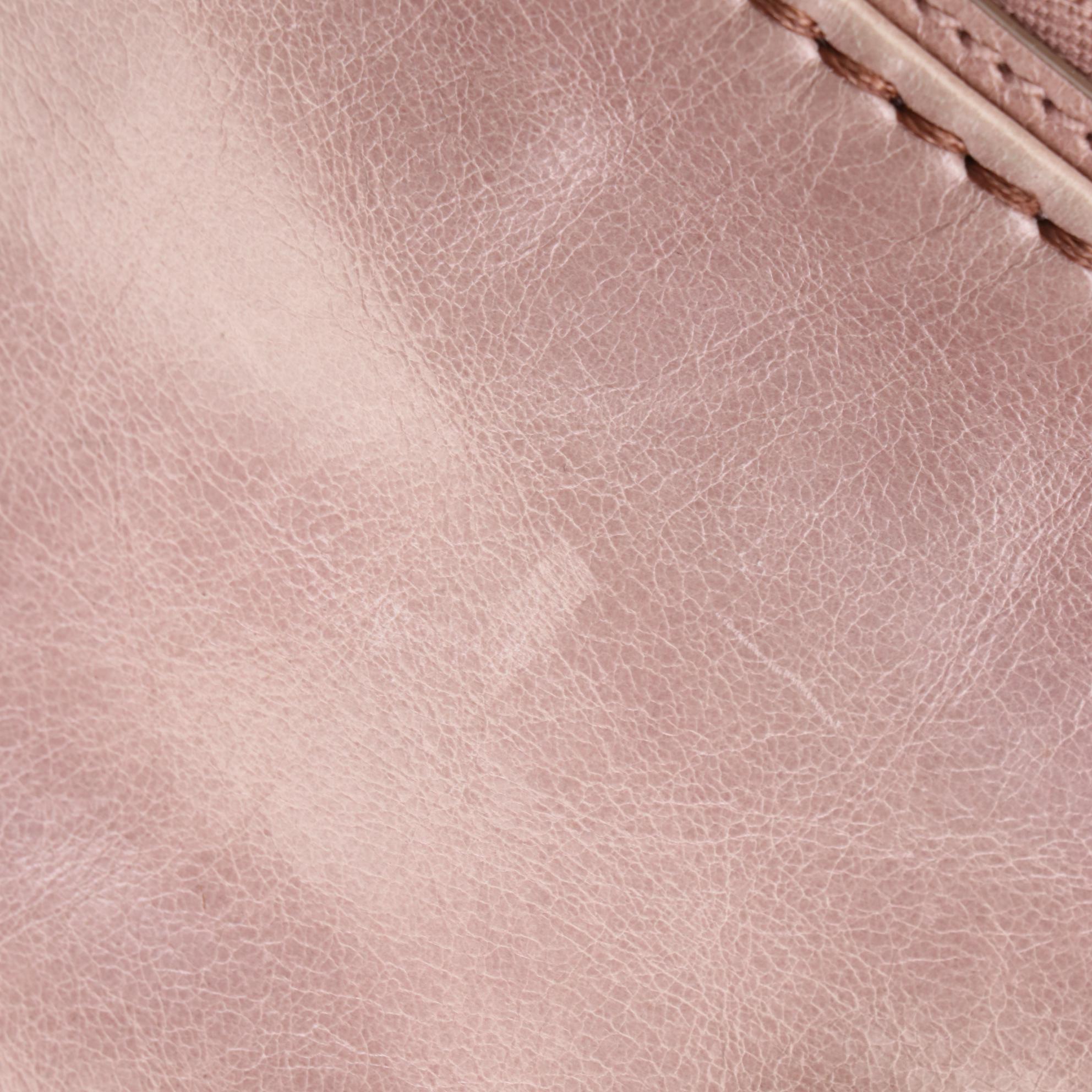 Prada Two-Way Tote Bag in Blush Pink Vitello Shine Leather